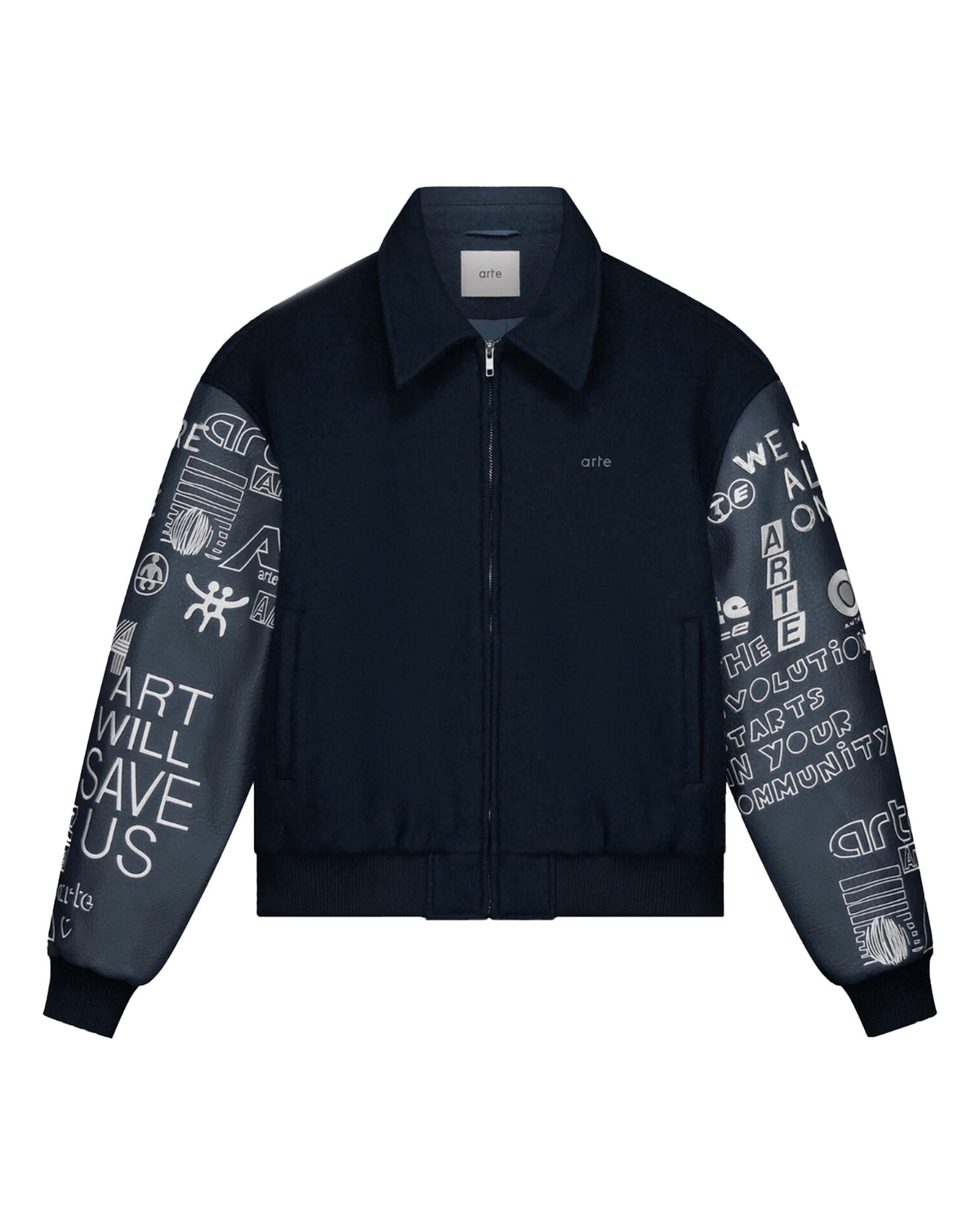 Arte Antwerp Art Saves College Jacket Navy