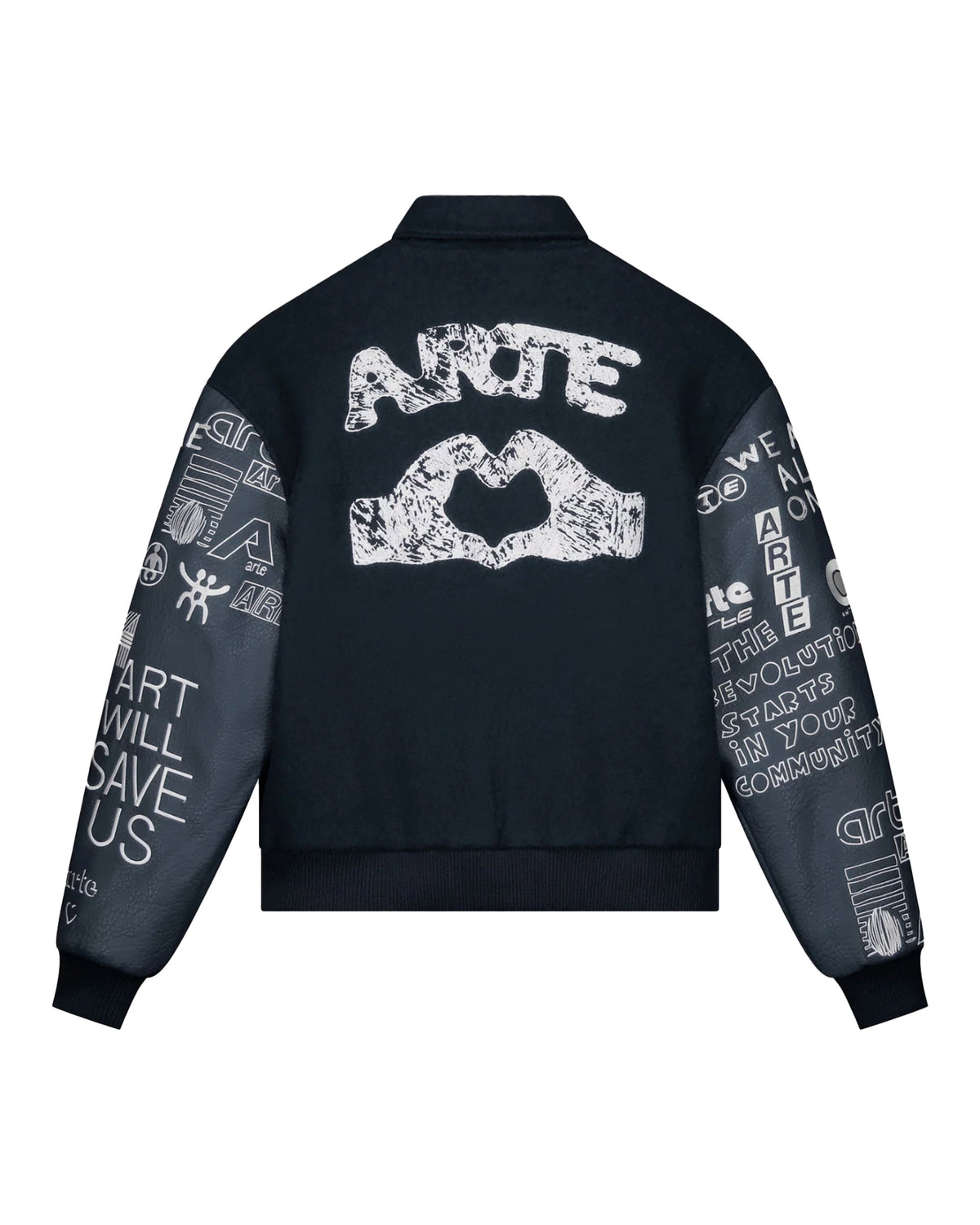 Arte Antwerp Art Saves College Jacket Navy