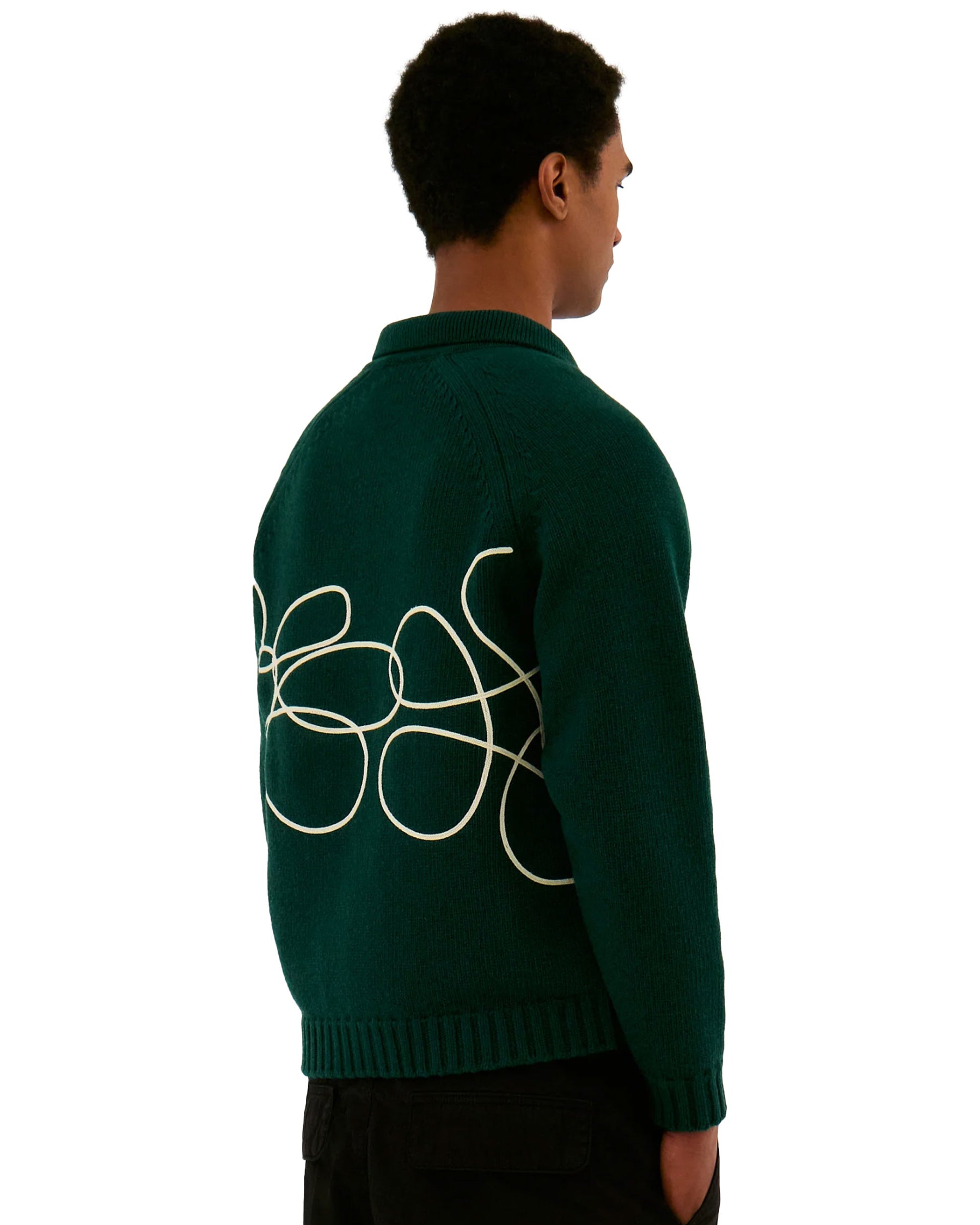 Arte Antwerp Flower Logo Knit Verde