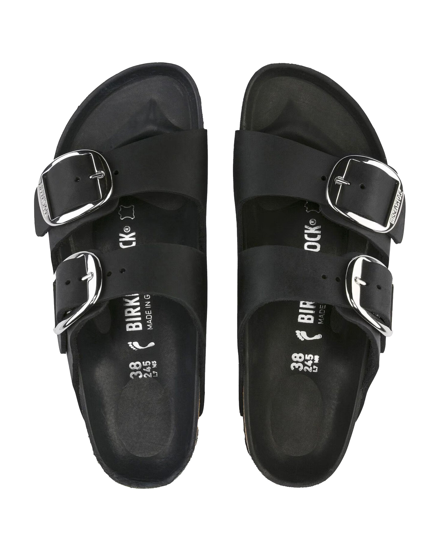 Birkenstock Arizona Big Buckle Black Slim Fit