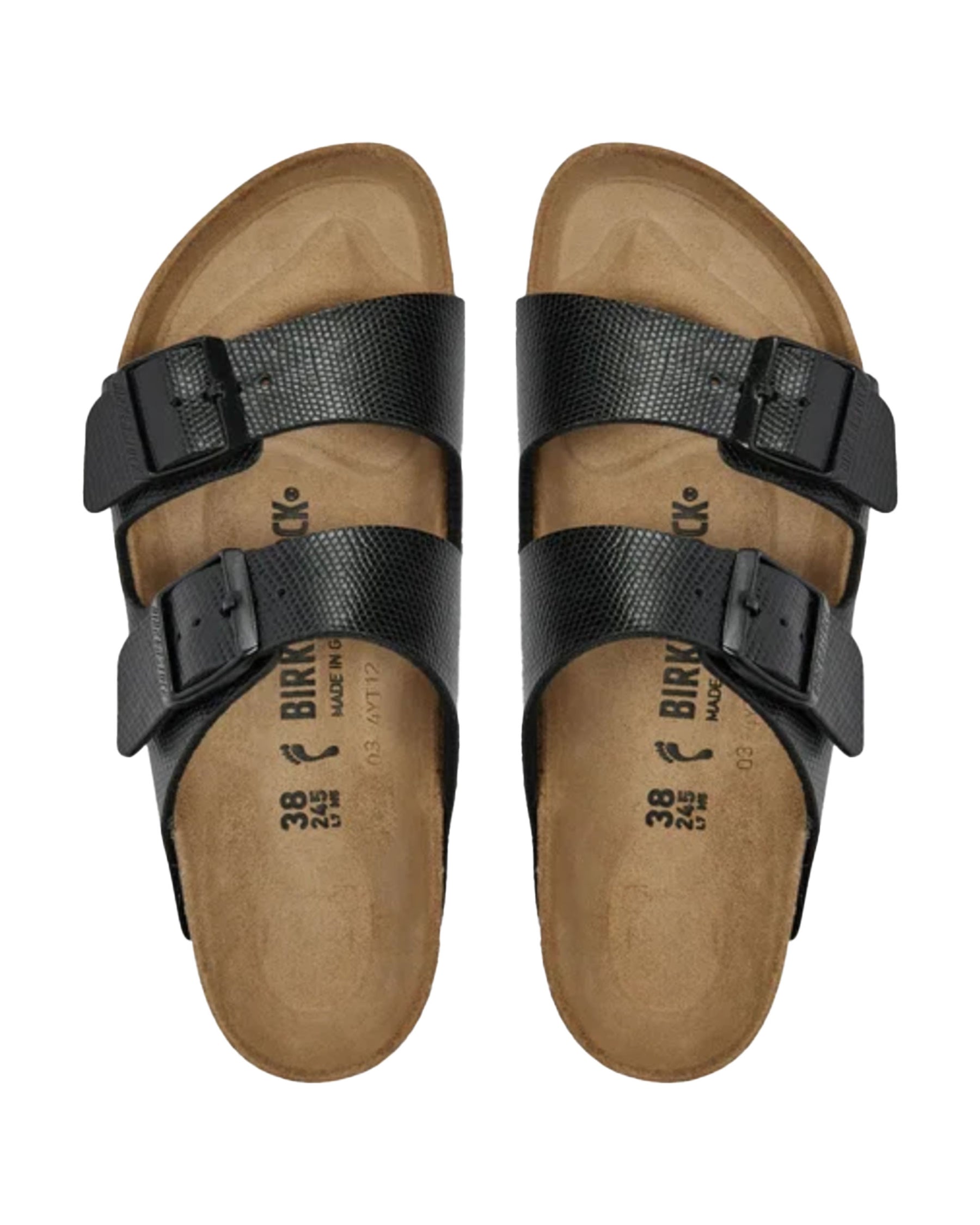 Birkenstock Arizona Lizard Black Slim Fit