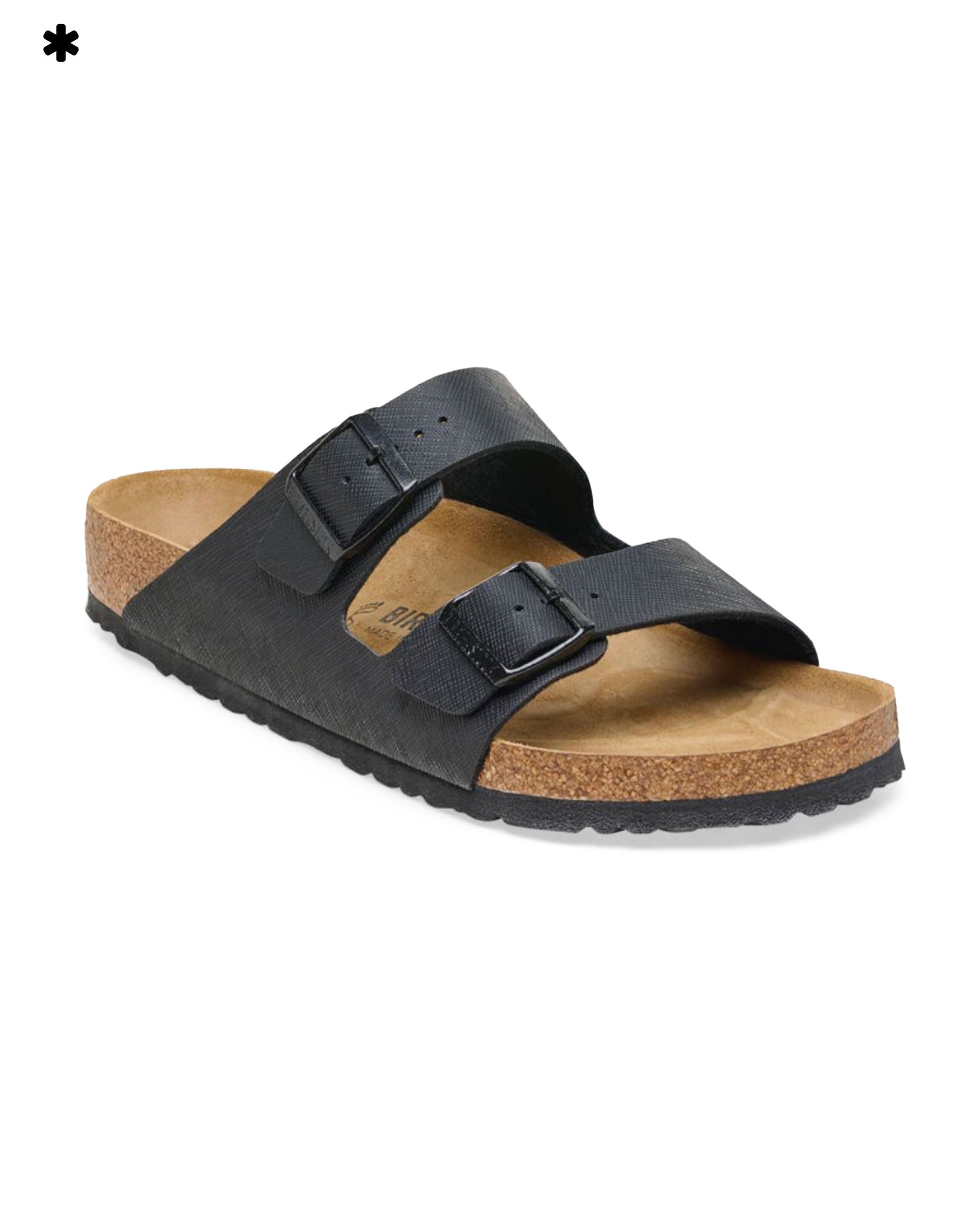 Birkenstock Arizona Saffiano Black Slim Fit