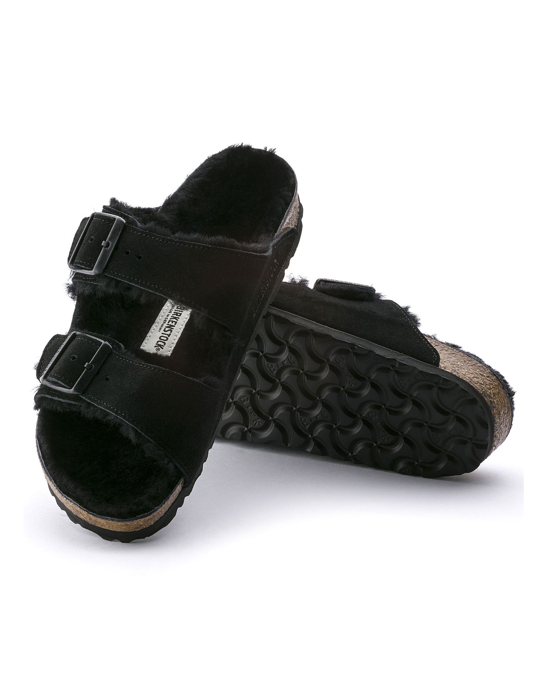 Birkenstock Arizona Shearling black Calzata Stretta