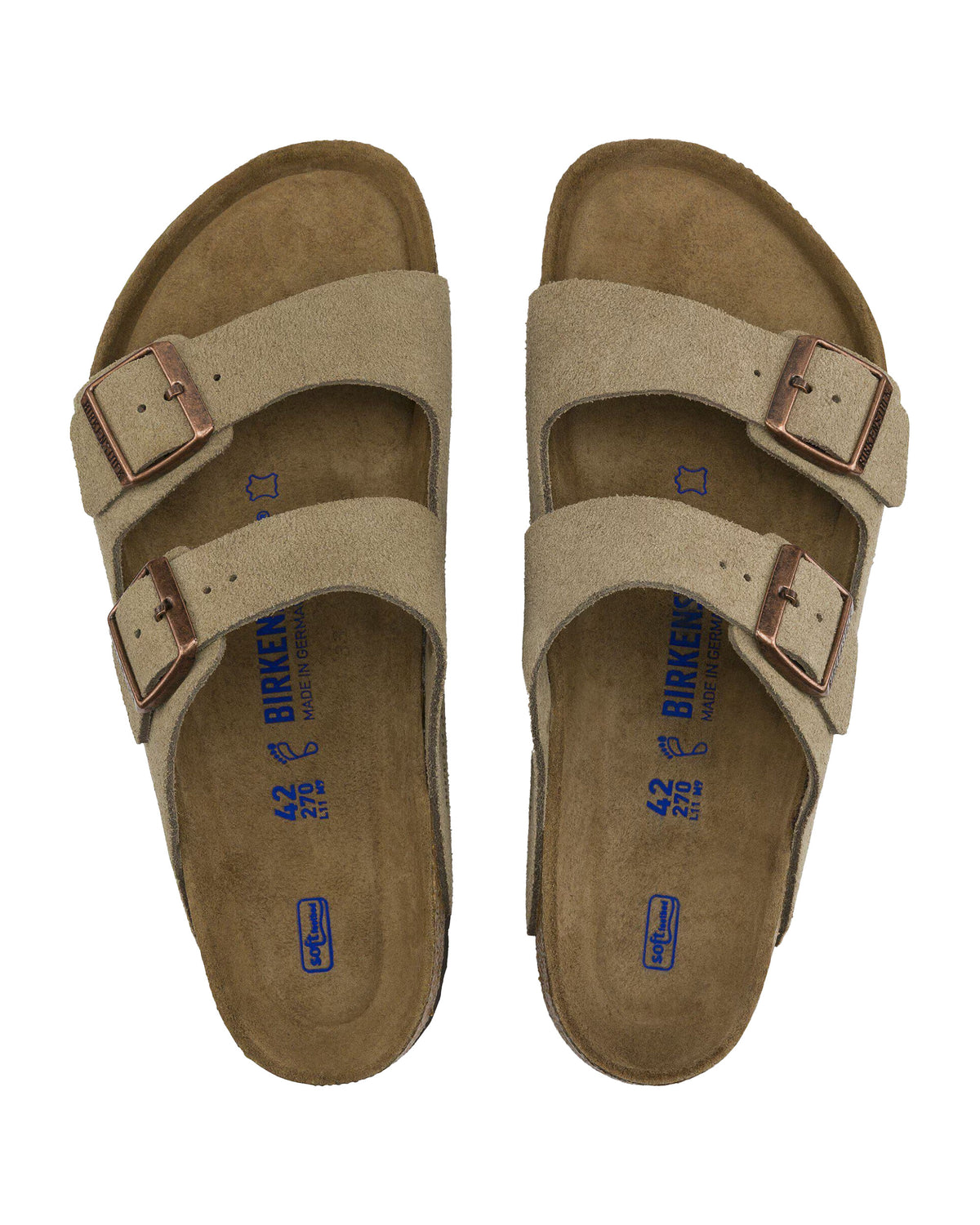 Birkenstock Arizona Taupe Suede Leather