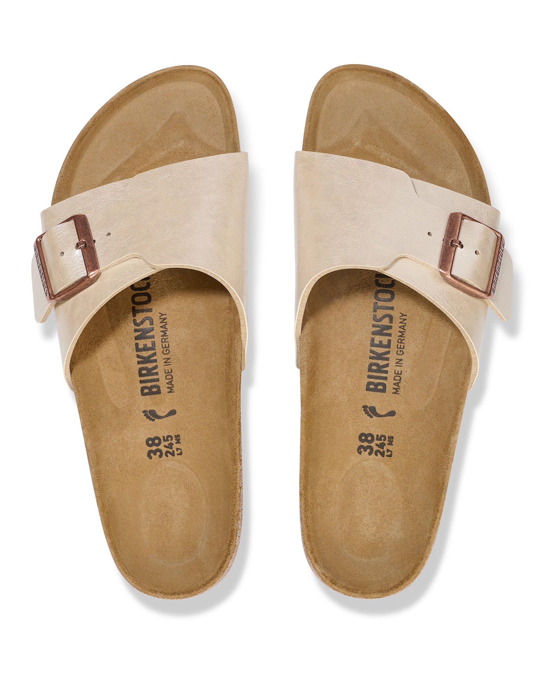 Birkenstock Catalina Graceful Pearl White Slim Fit