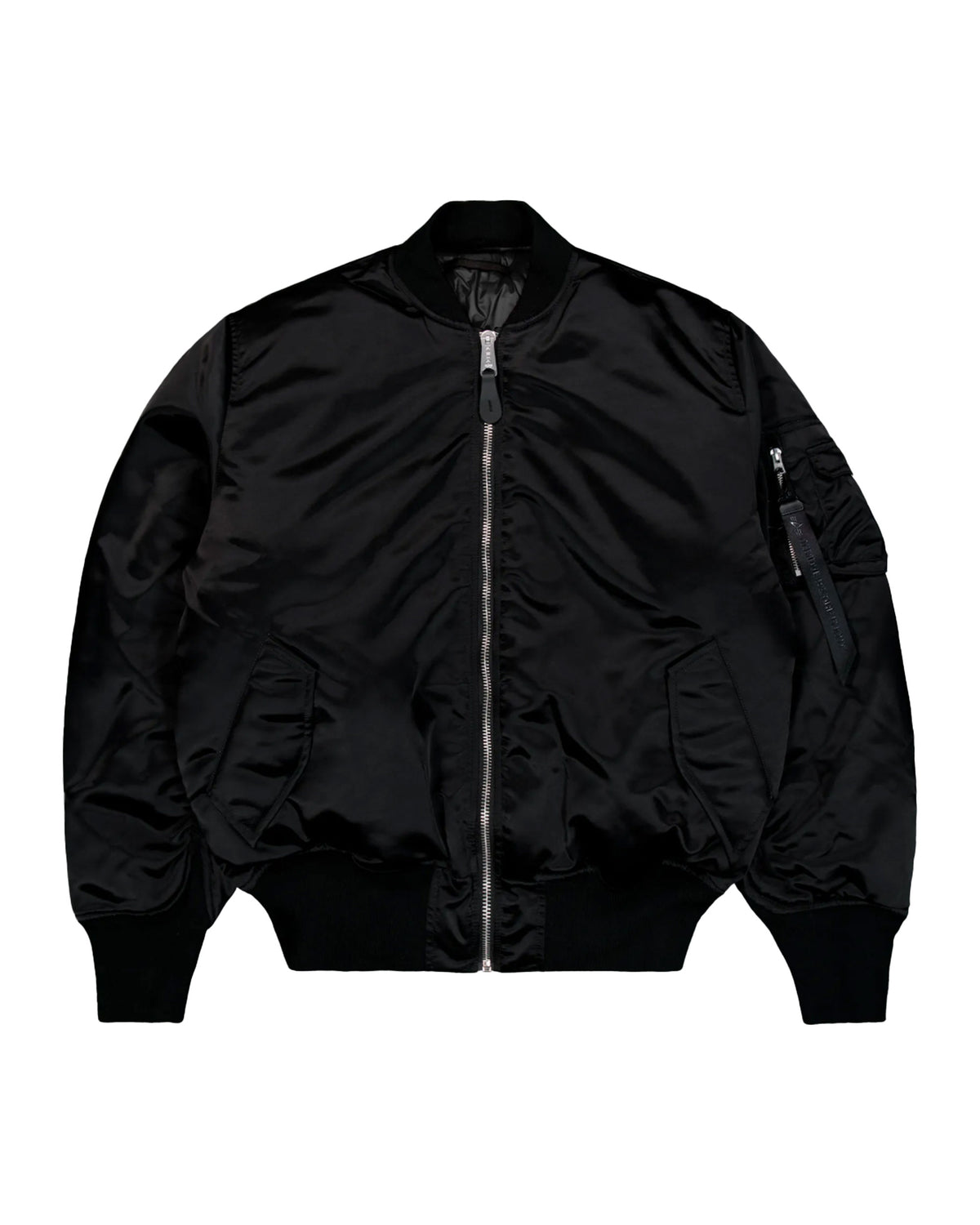 Bomber Uomo Alpha Industries MA-1 Base Flight Jacket UV Nero