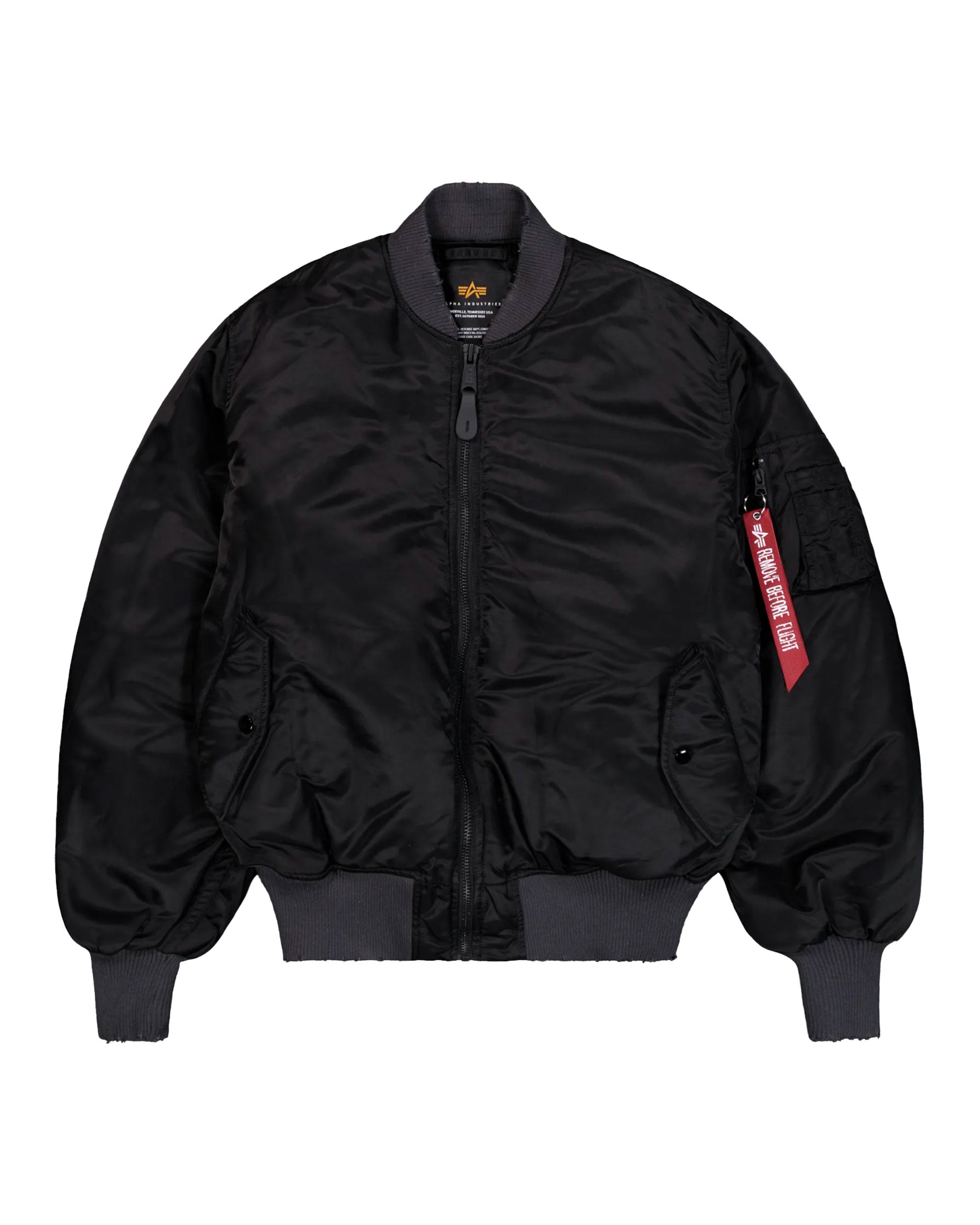 Alpha Industries MA-1 Distressed Black