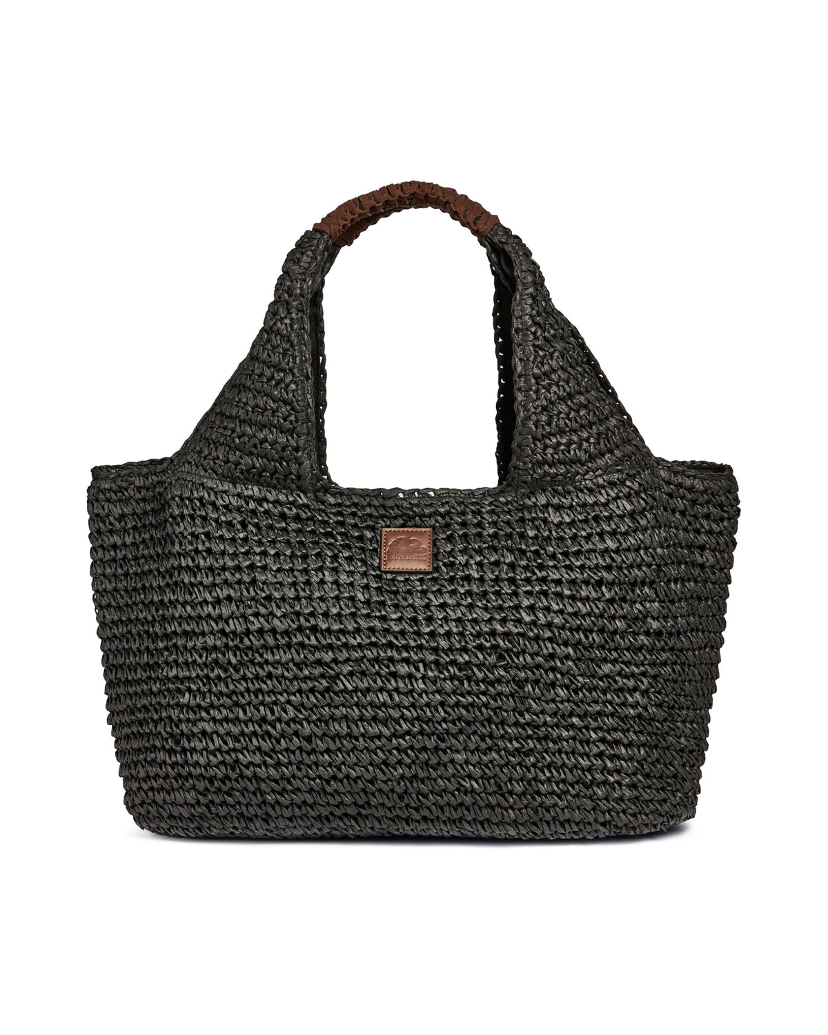 Borsa Mare Sundek in Paglia Nero