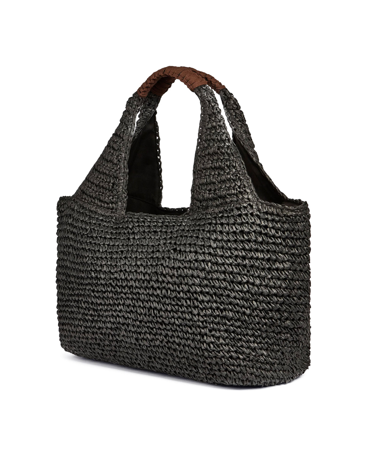 Borsa Mare Sundek in Paglia Nero