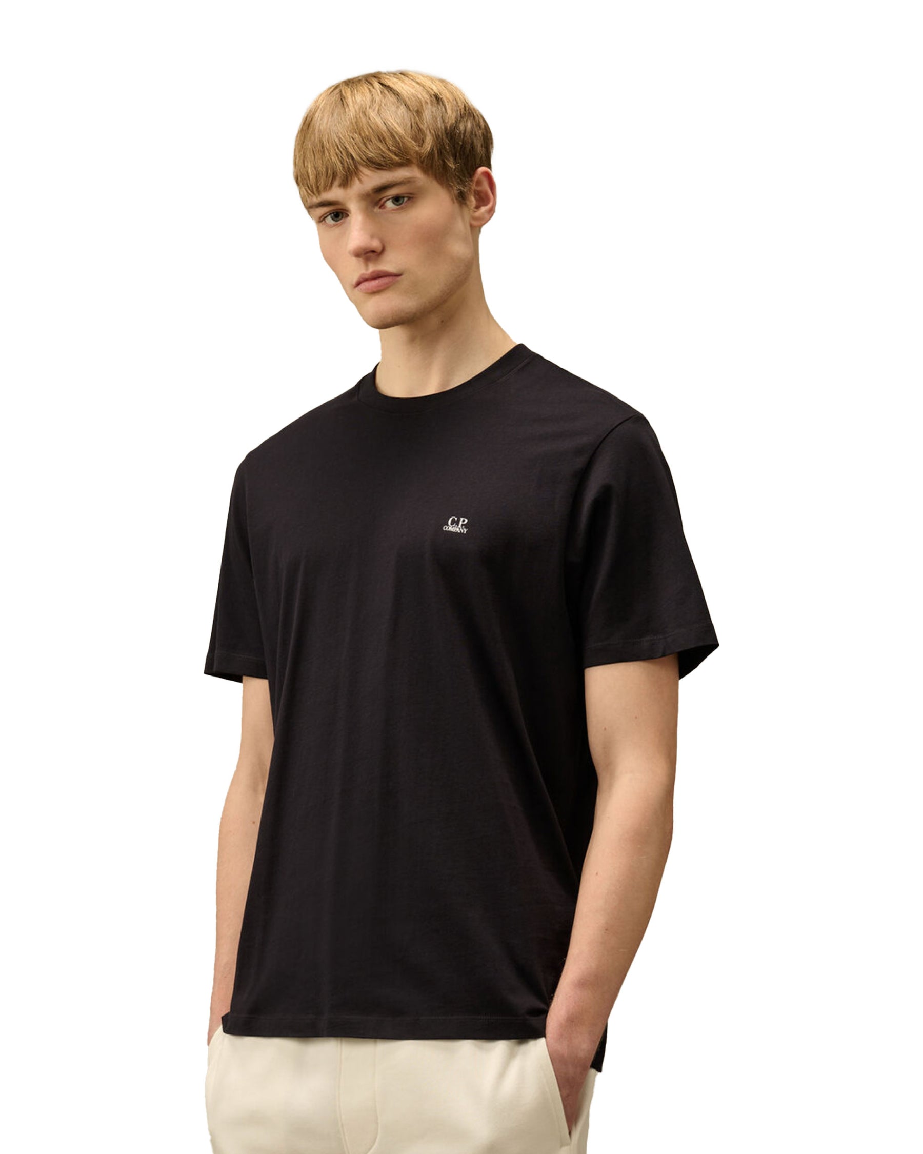 CP Company 30-1 Jersey Back Goggle Tee Blue