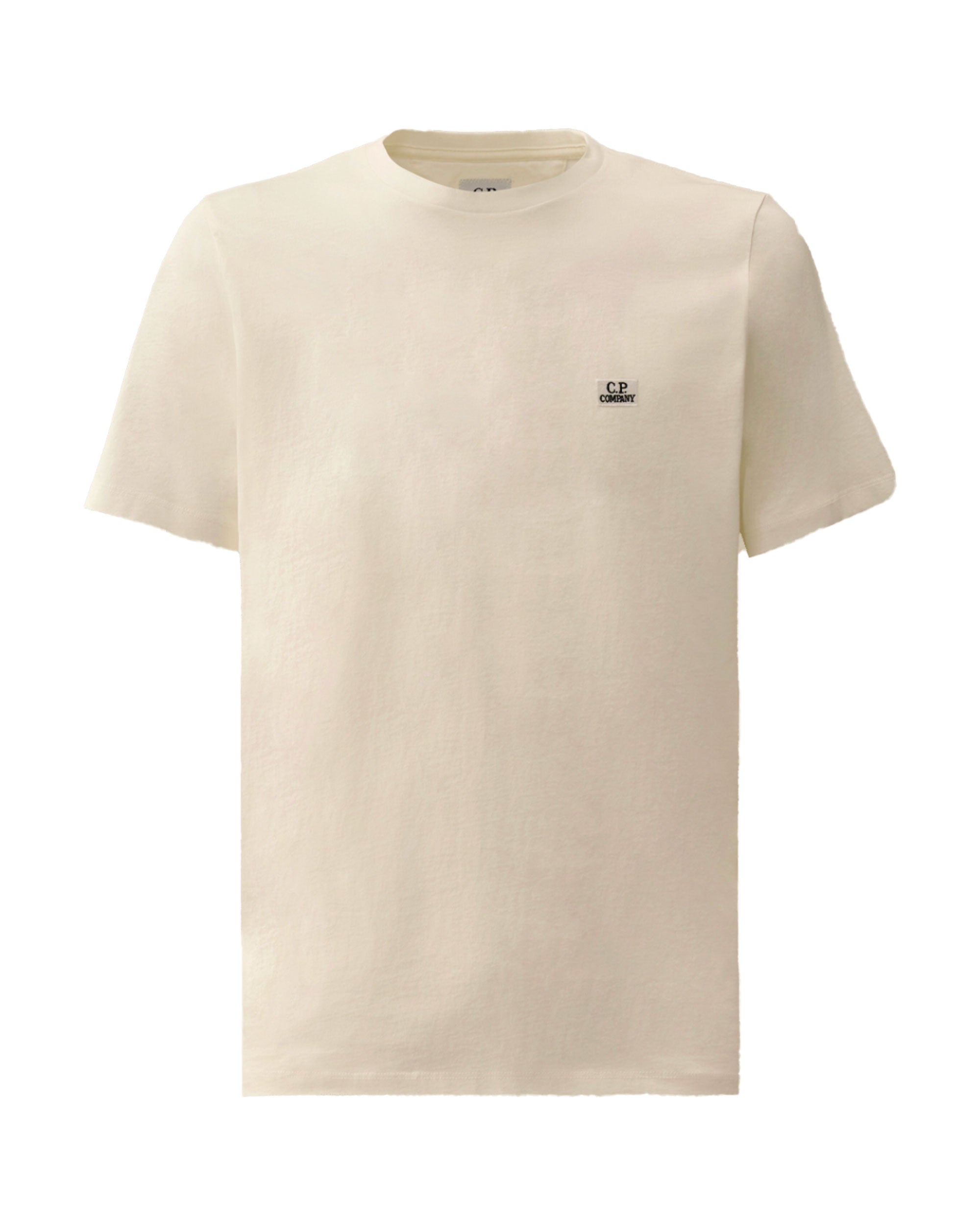 CP Company 30-1 Jersey Logo Patch T-Shirt White