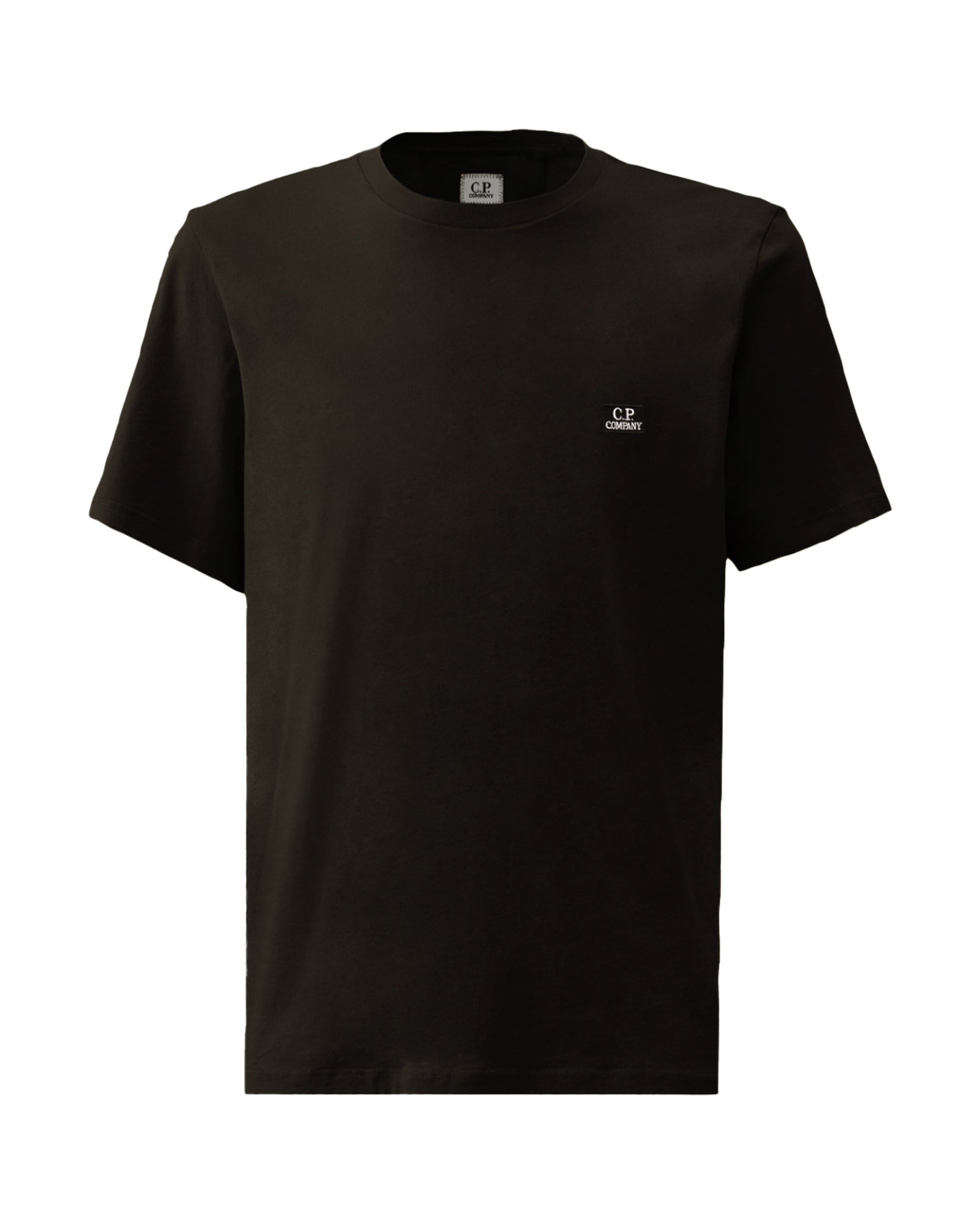 CP Company 30-1 Jersey Logo Patch T-Shirt Nero