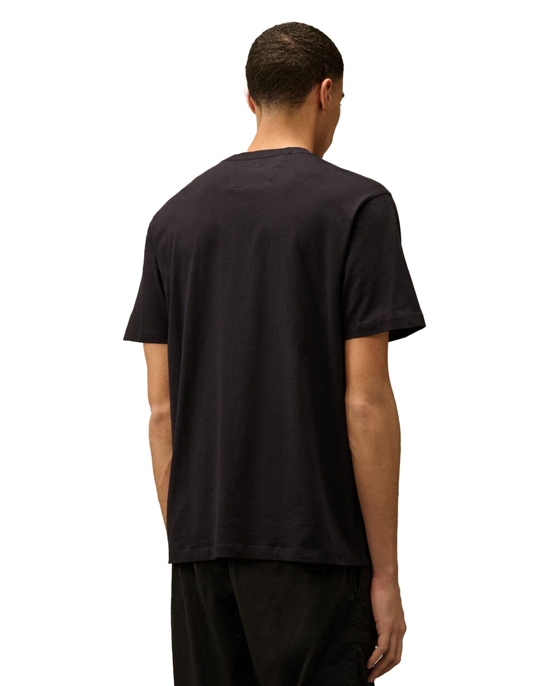 CP Company 30-1 Jersey Logo Patch Tee Blue