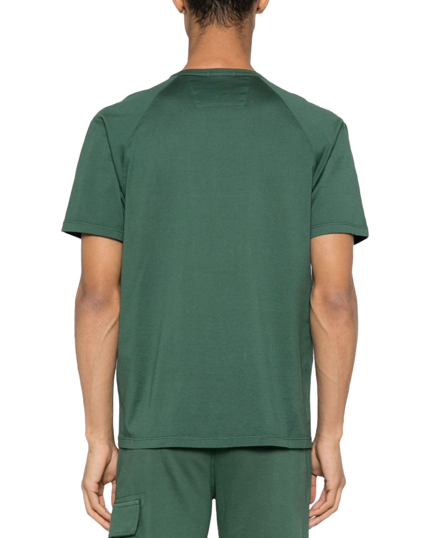 CP Company 70-2 Mercerized Jersey Logo Tee Duck Green