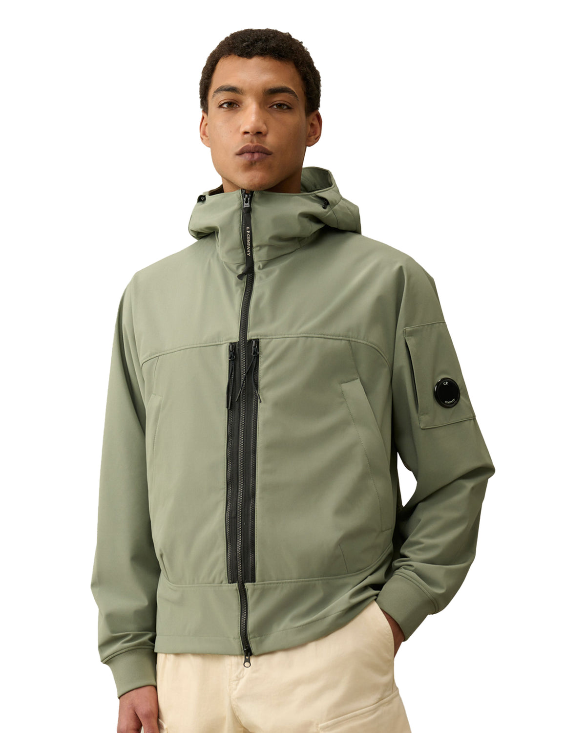 CP Company C.P. Shell-R Hooded Jacket Agave Green