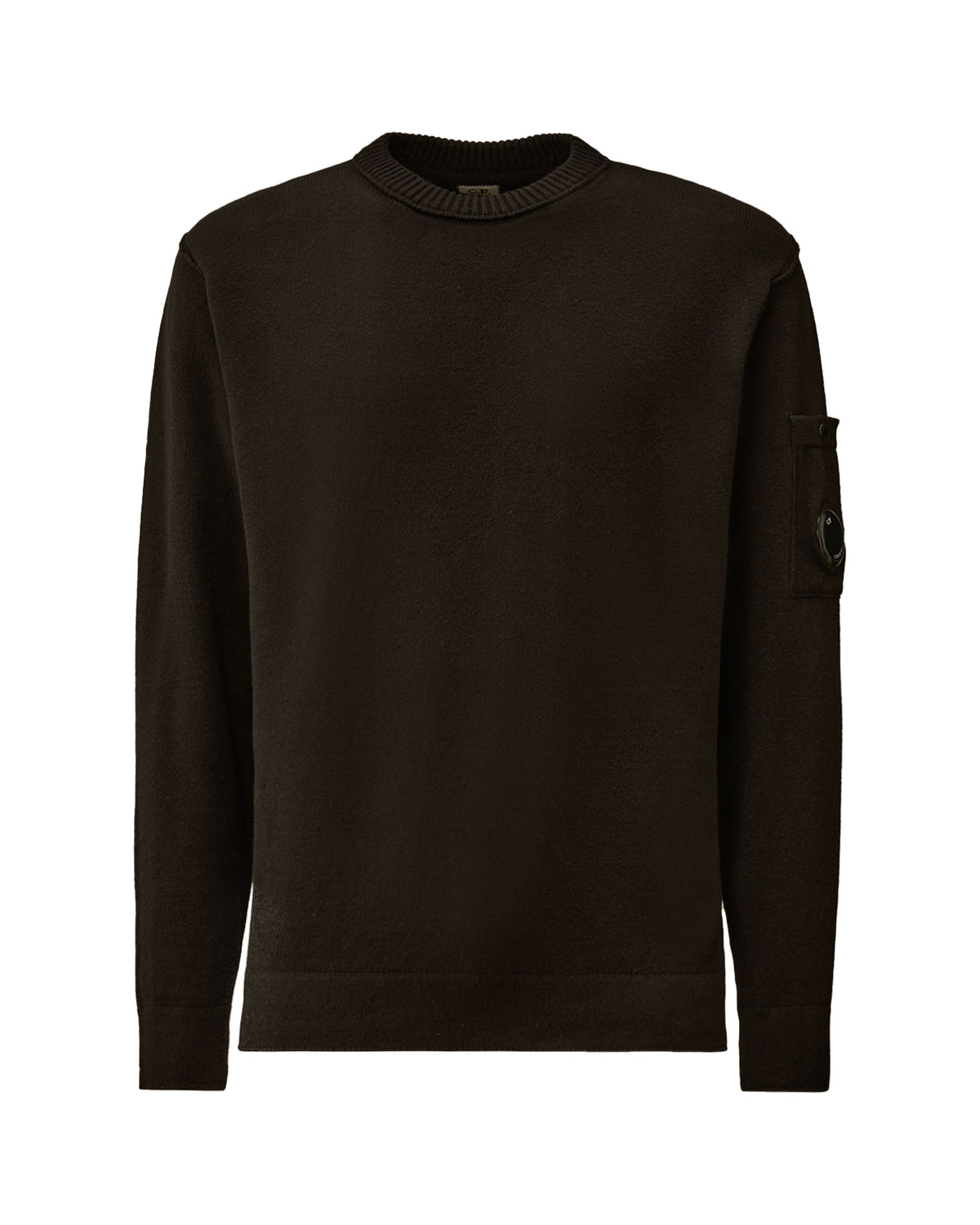 CP Company CP Company Knitwear Crew Neck In Soft Cotton Stretch Black