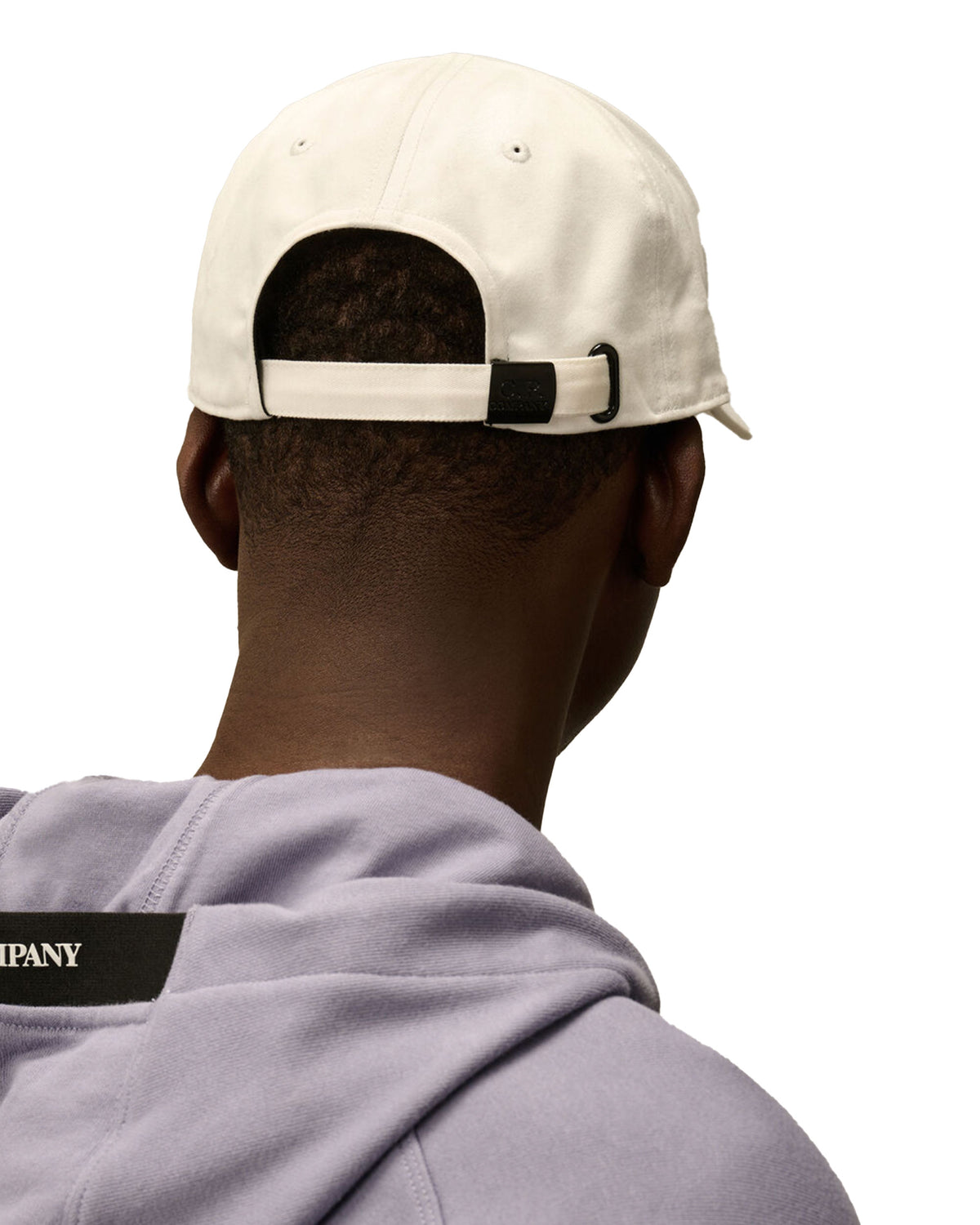 CP Company Gabardine Logo Cap White