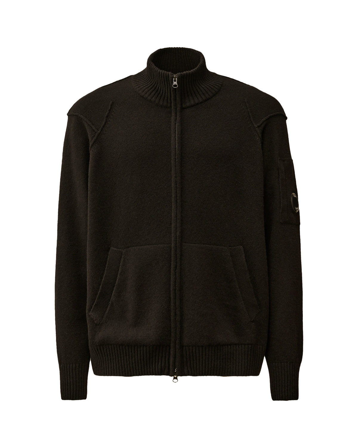 CP Company Knitwear Cardigan In Lambswool Grs Nero
