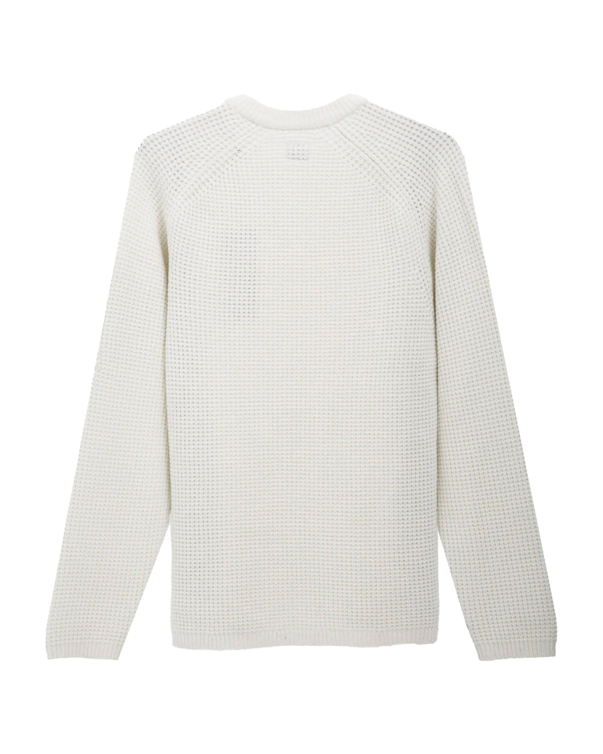 CP Company Knitwear Crew Neck In Chenille Cotton Gauze White