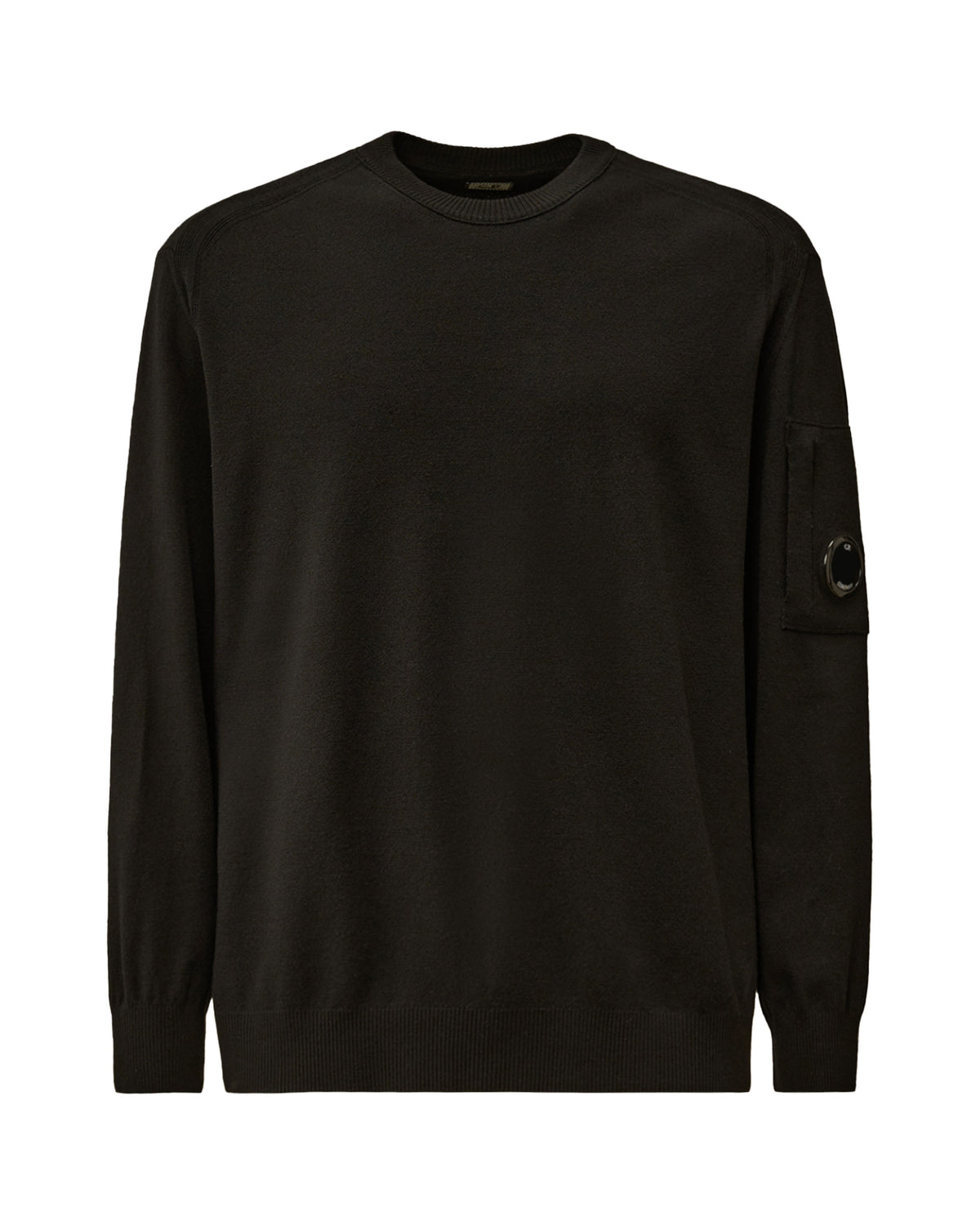 CP Company Knitwear Crew Neck in Merino Wool Black