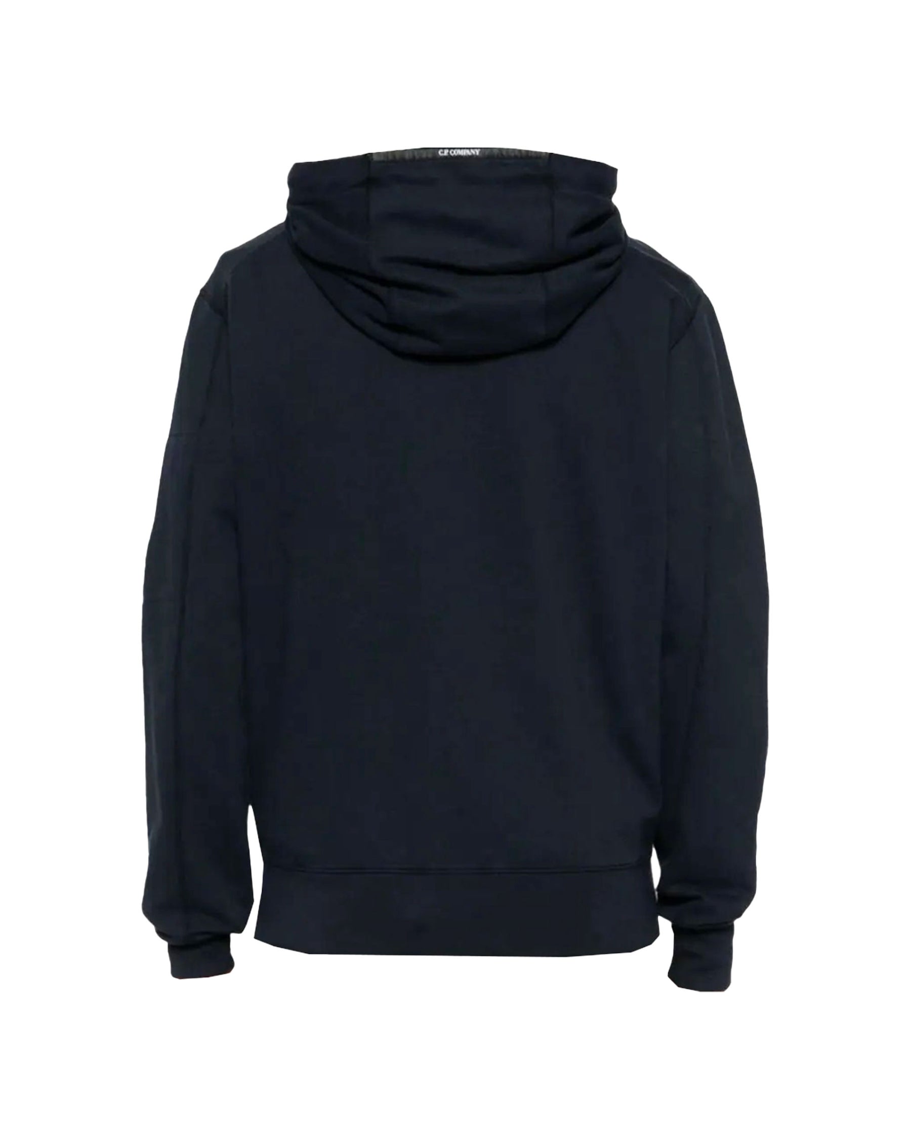 CP Company Light Fleece Zipped Hoodie Blu