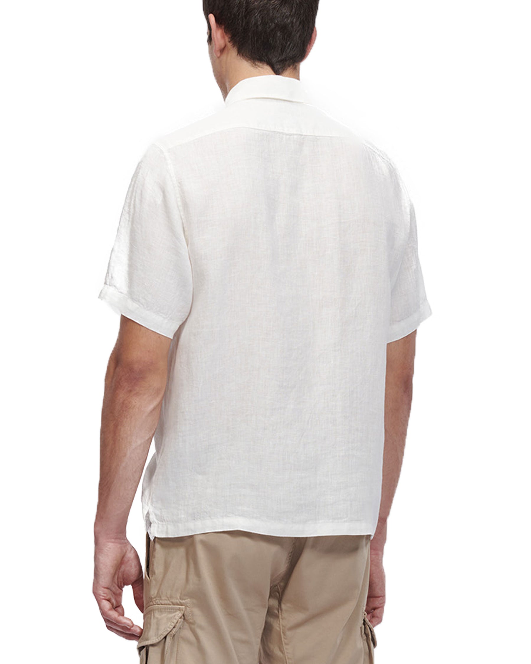 CP Company Lino Pockets Shirt Bianco