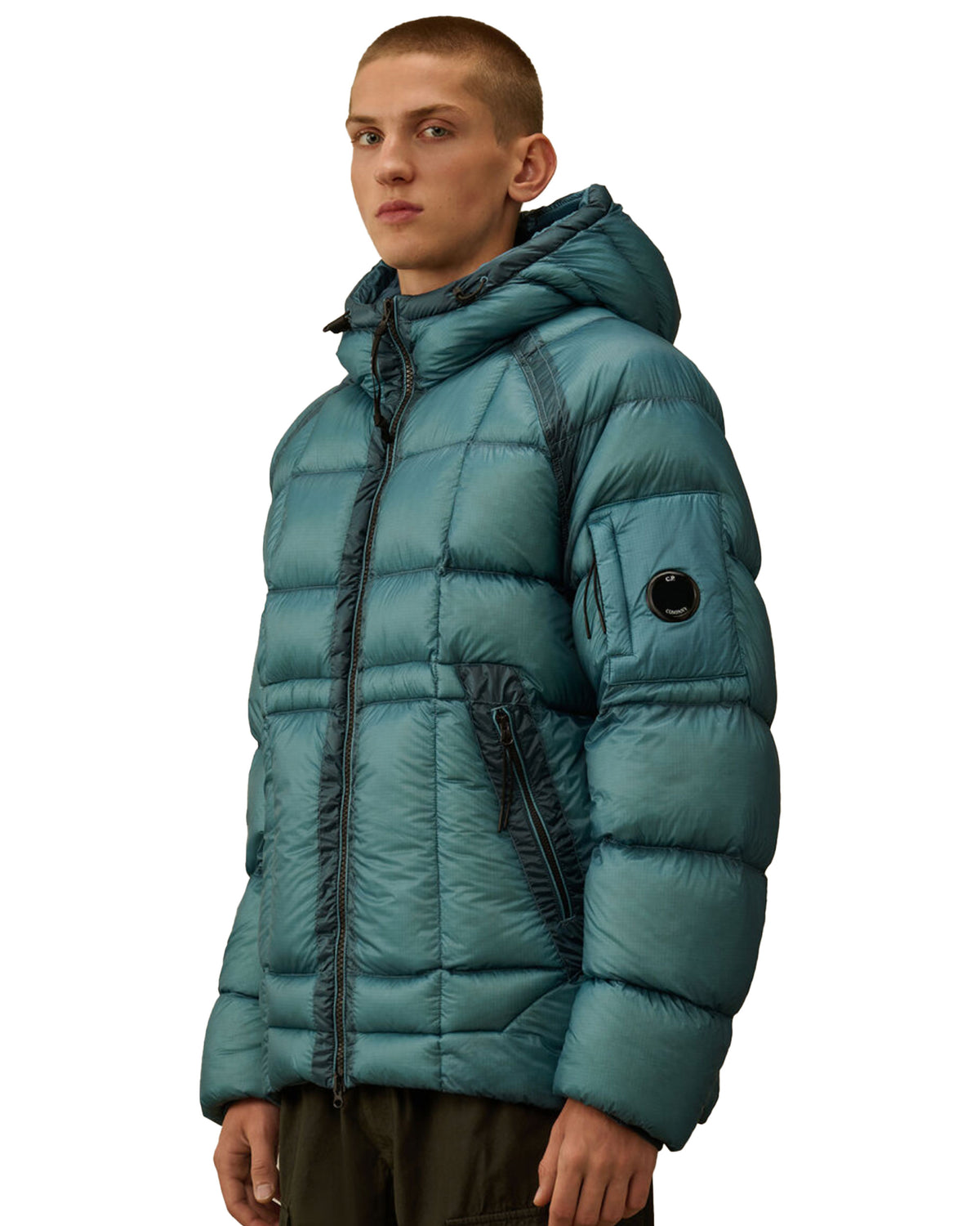 CP Company Medium Jacket In DD-Shell Aegean Blue