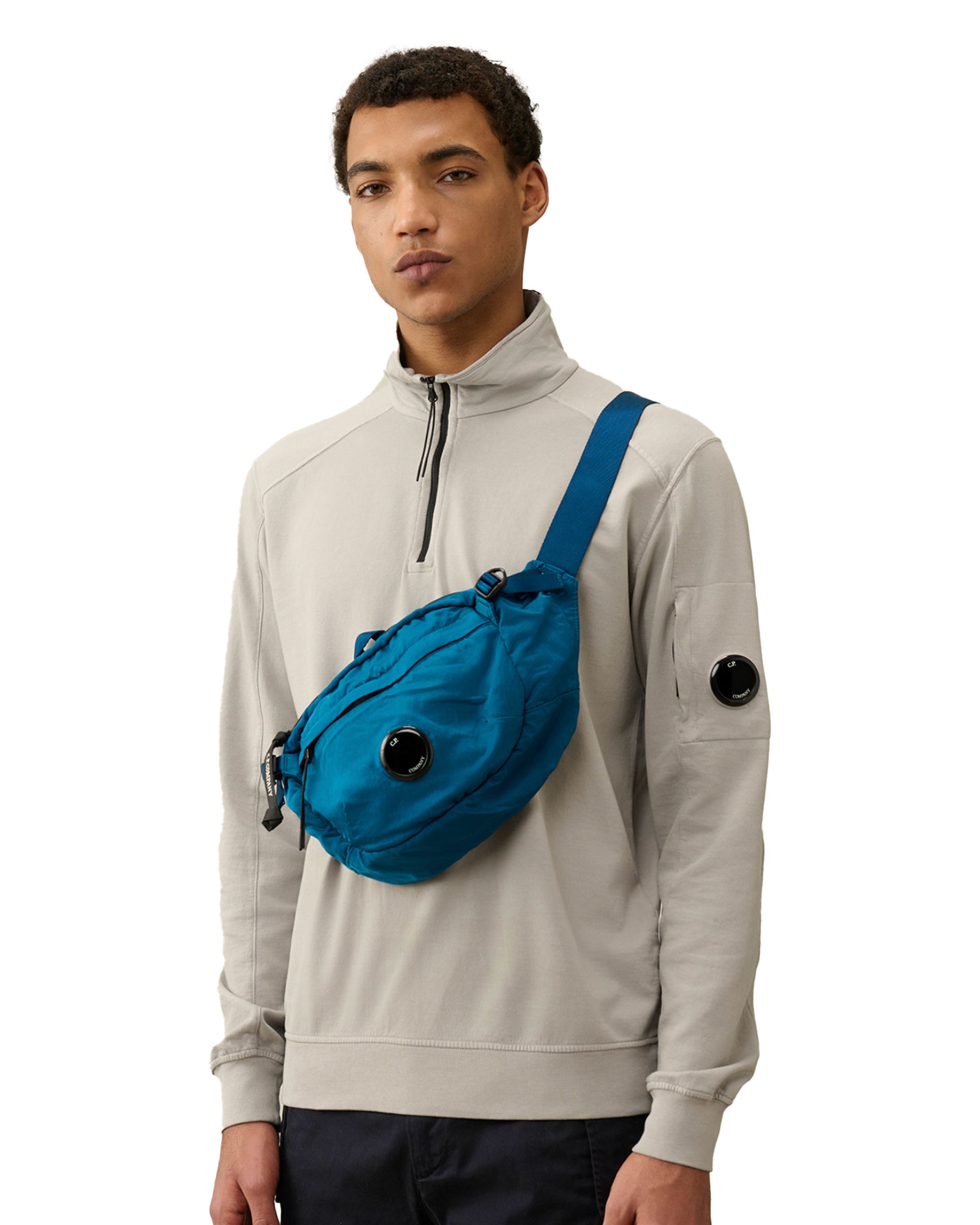 CP Company Nylon B Crossbody Pack Ink Blue