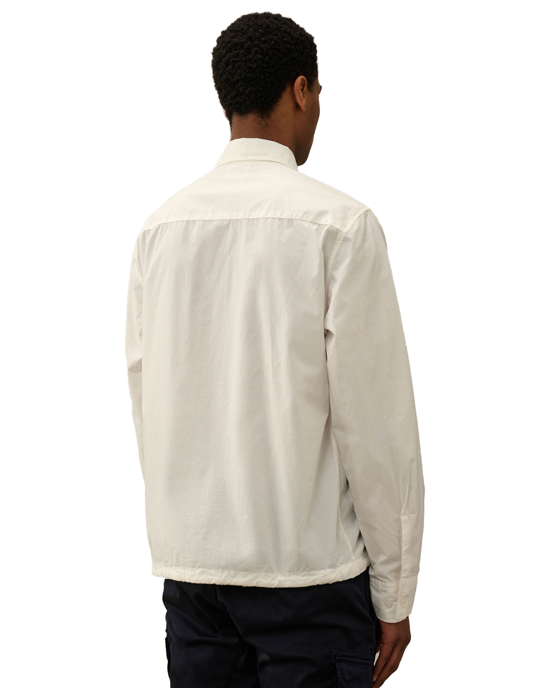 CP Company Popeline Overshirt Bianco