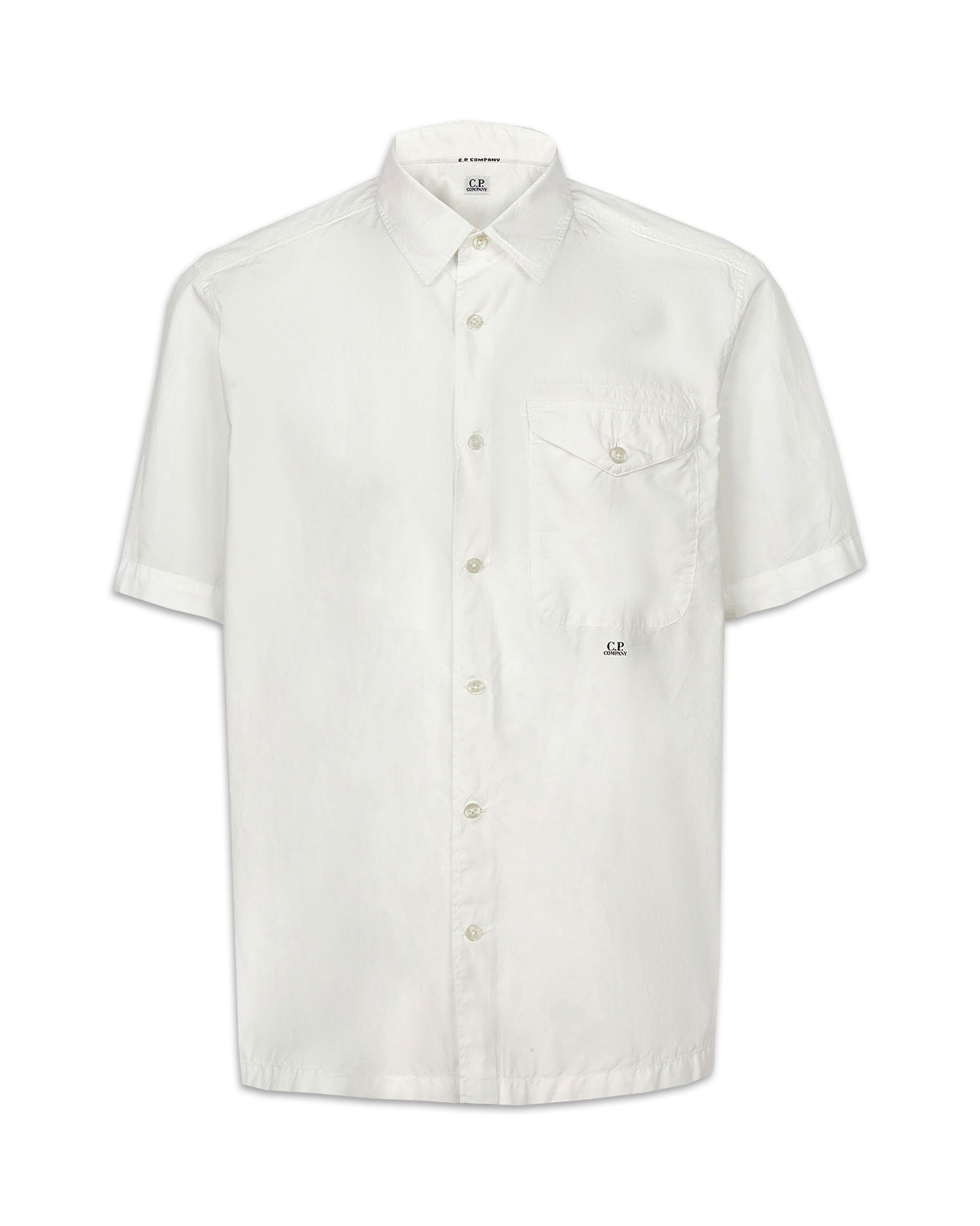 CP Company Popeline Pocket Shirt Bianco