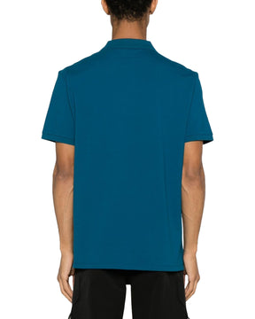 CP Company Stretch Piquet Regular Polo Shirt Ink Blue