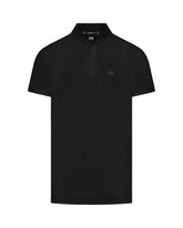 CP Company Stretch Piquet Regular Polo Shirt Black