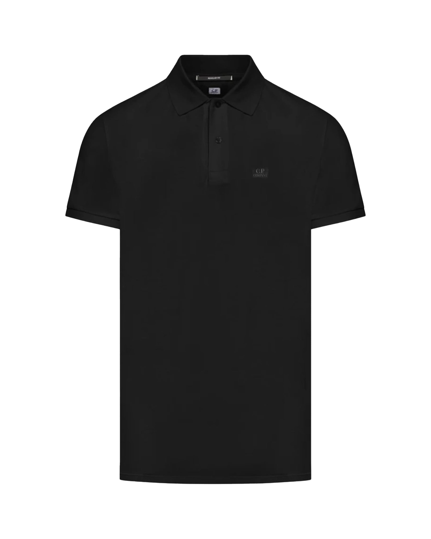 CP Company Stretch Piquet Regular Polo Shirt Nero