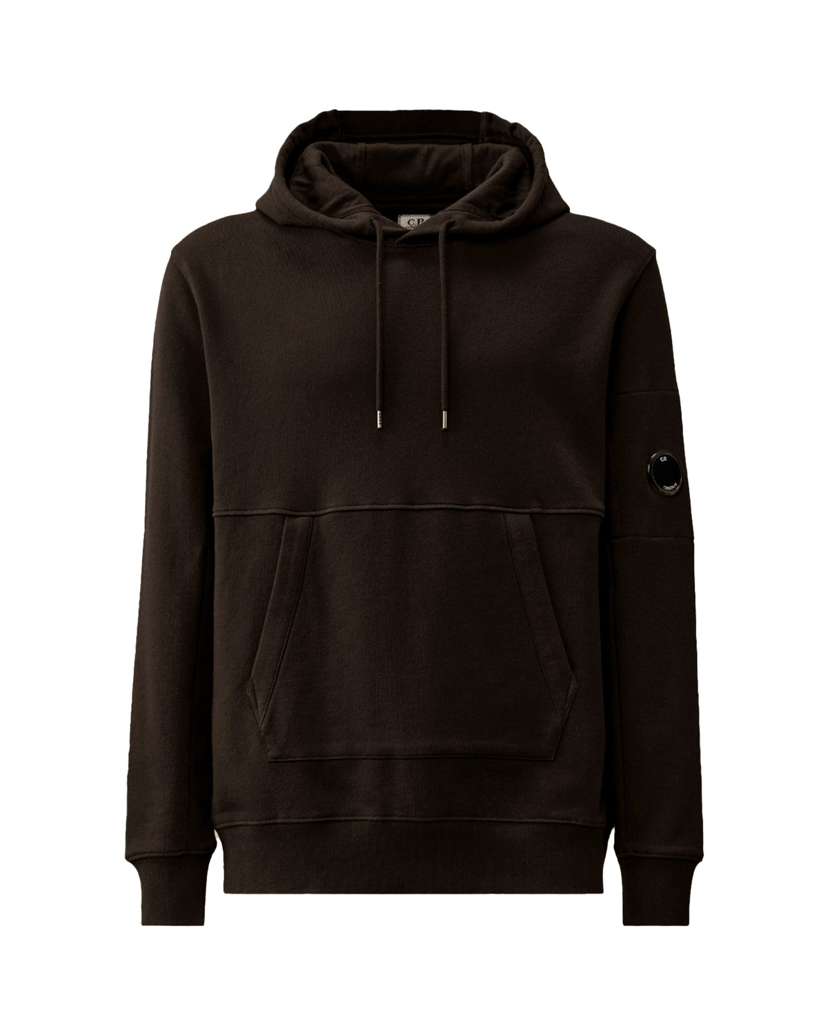 CP Company Sweatshirts Sweat Hooded In Diagonal Raised Fleece Black
