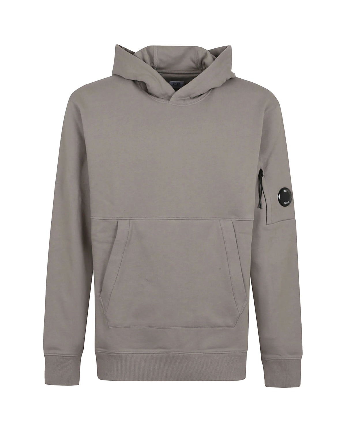 CP Company Sweatshirts Sweat Hooded In Diagonal Raised Fleece Fallen Rock