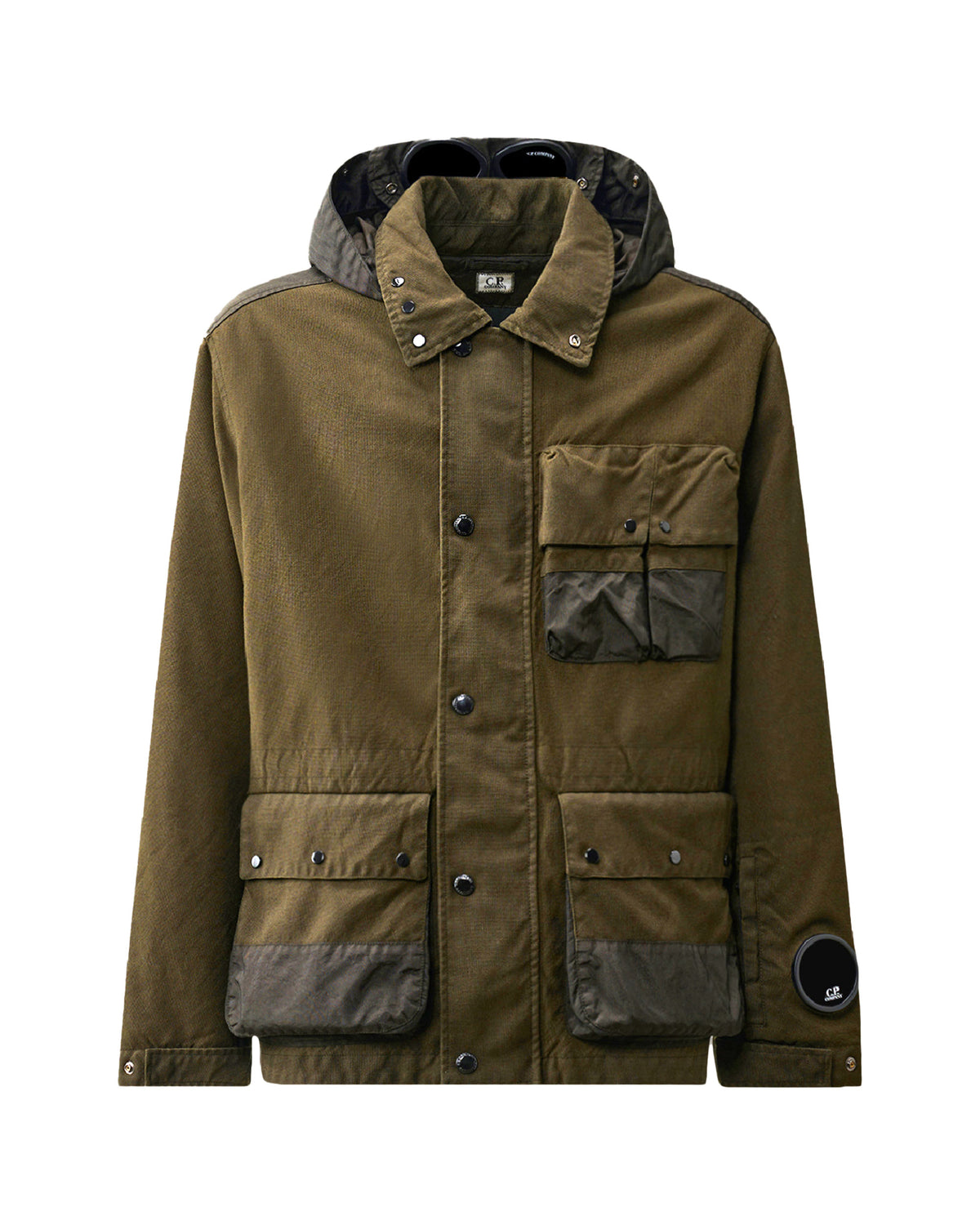 CP Company Wool-HT Mixed Mille Jacket Ivy Green