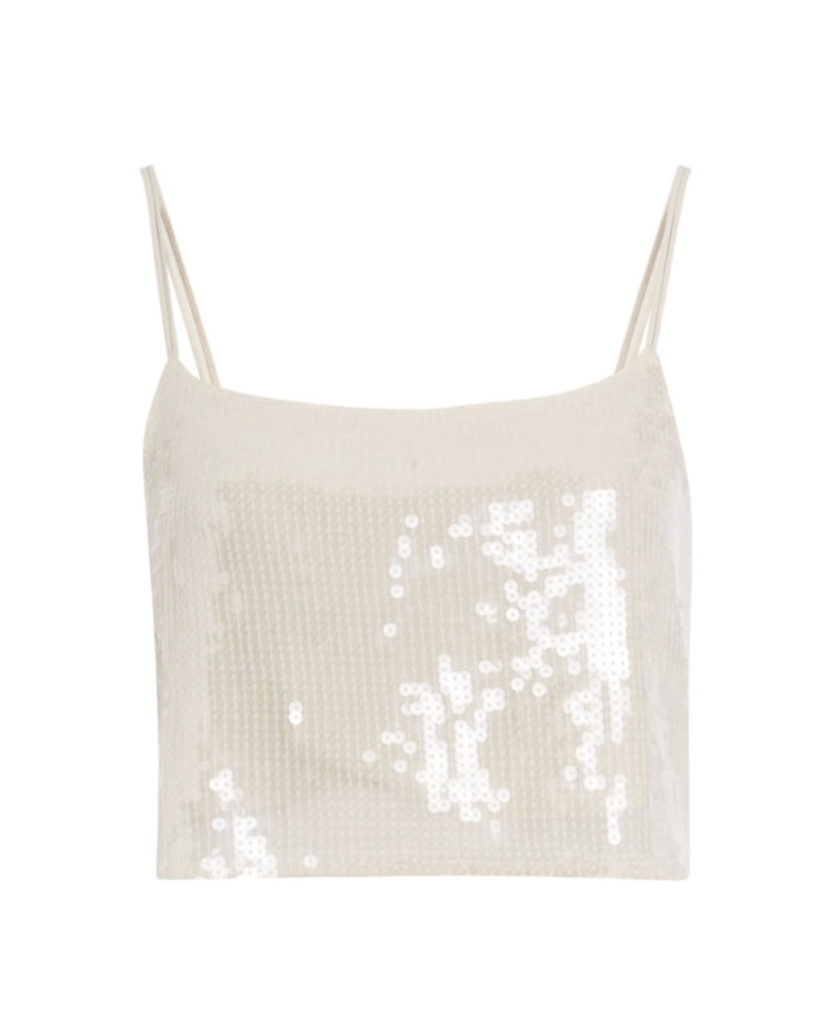 Calvin Klein Sequins Top Frosted Almond
