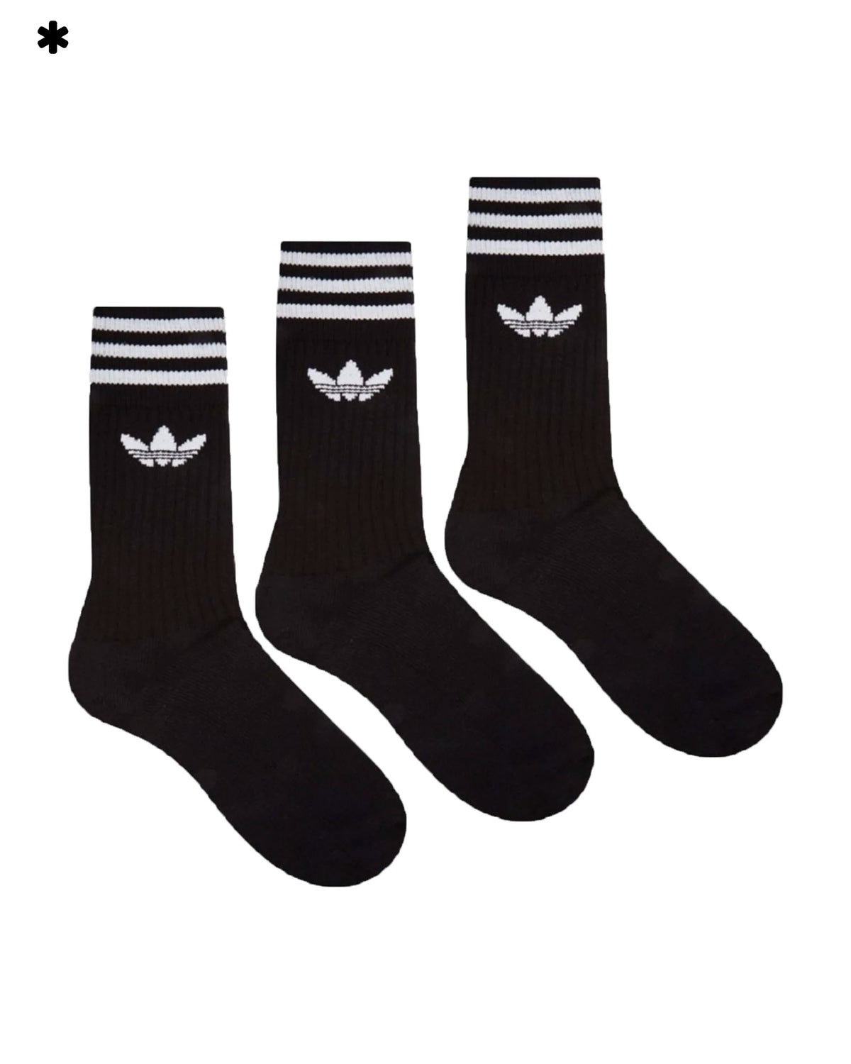 Classic Socks Adidas 3 Pairs Black