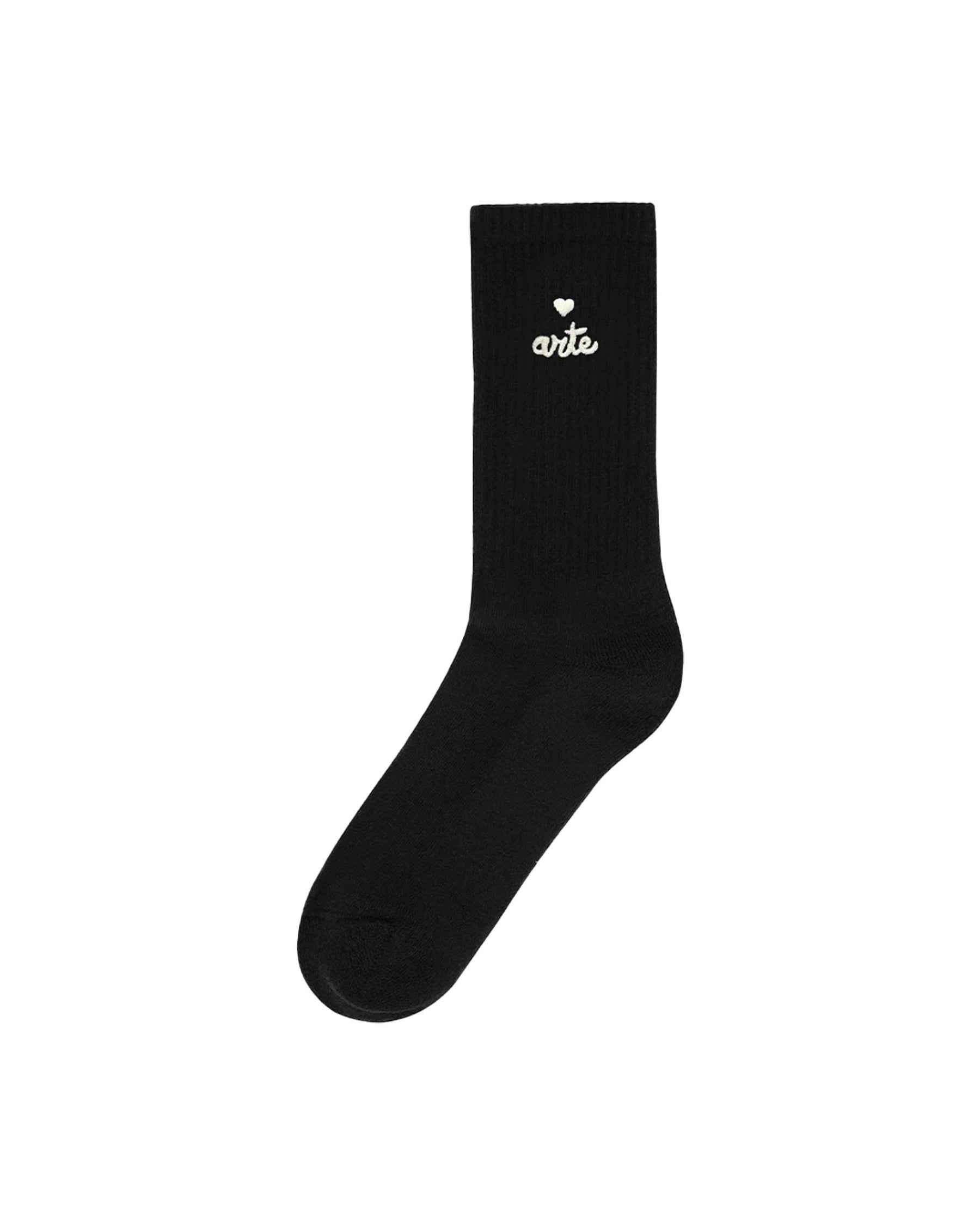 Arte Antwerp Heart Logo Socks Black