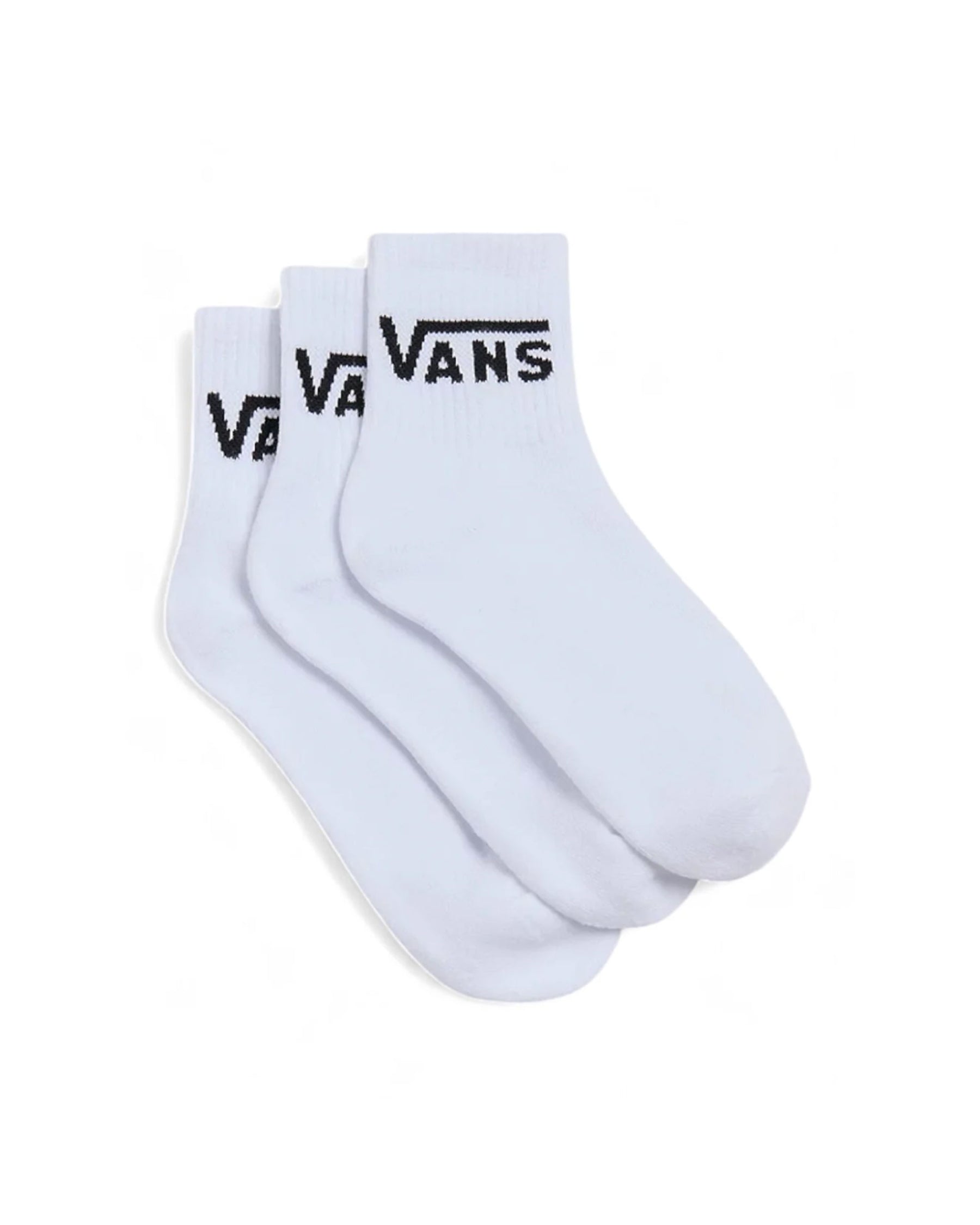 Vans Classic Half Crew Socks 3Pk White