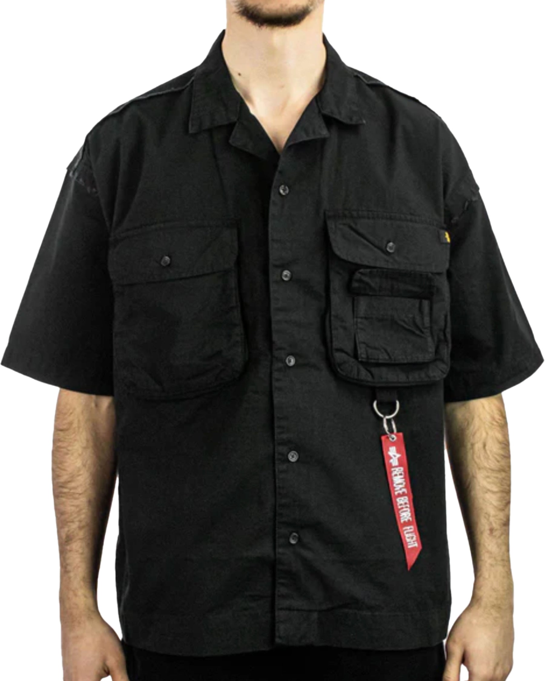 Camicia Alpha Industries Aloha Safari Shirt Nero