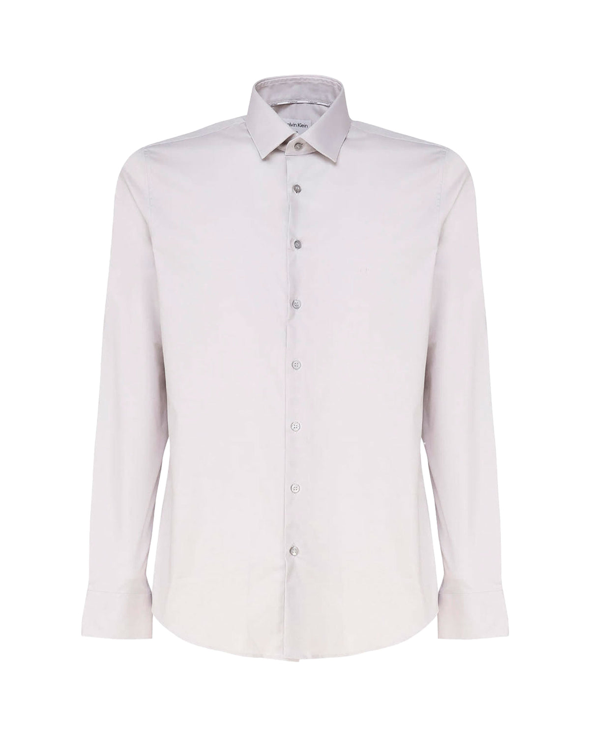Camicia Calvin Klein Tonal Structure Slim Shirt Silver Sconce
