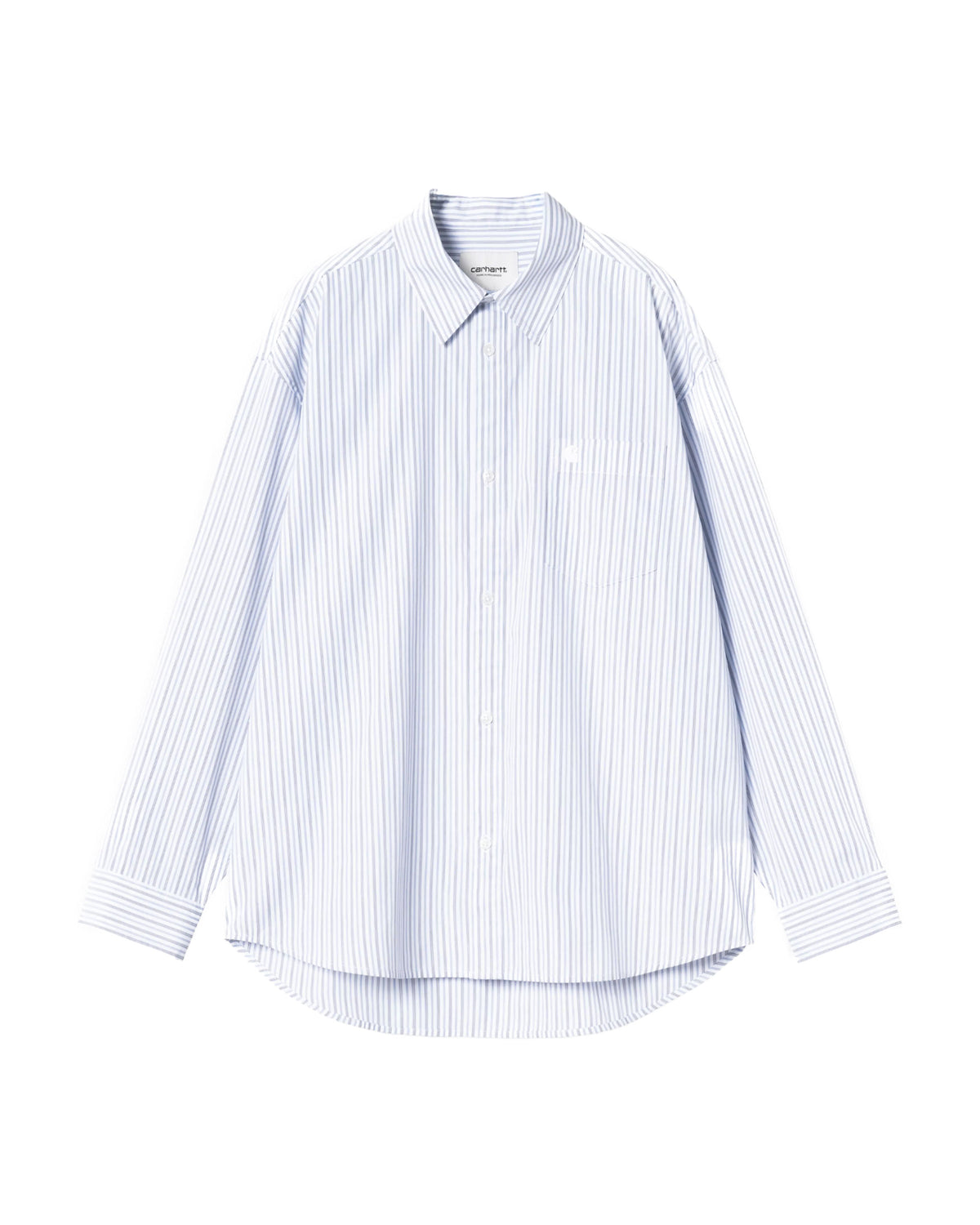 Camicia Donna Carhartt Wip Shirt Keene Stripe Bianco