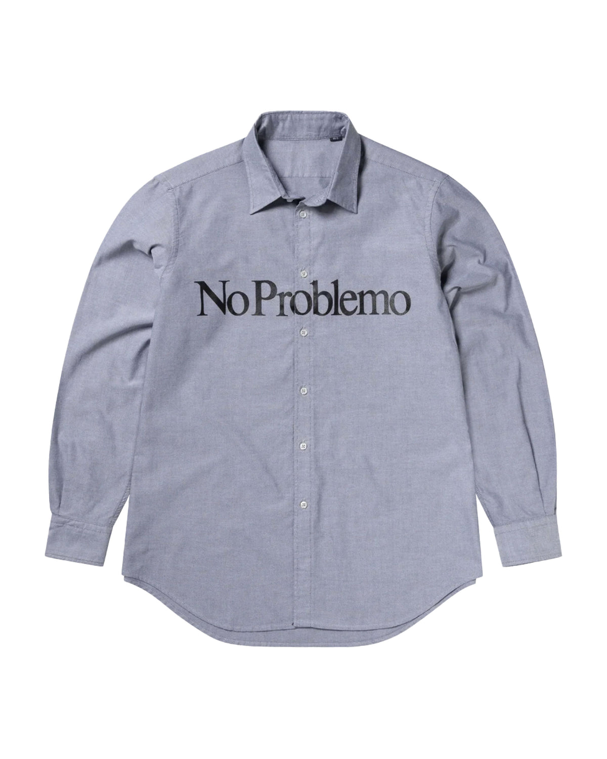 No Problemo L-S Oxford Shirt Charcoal