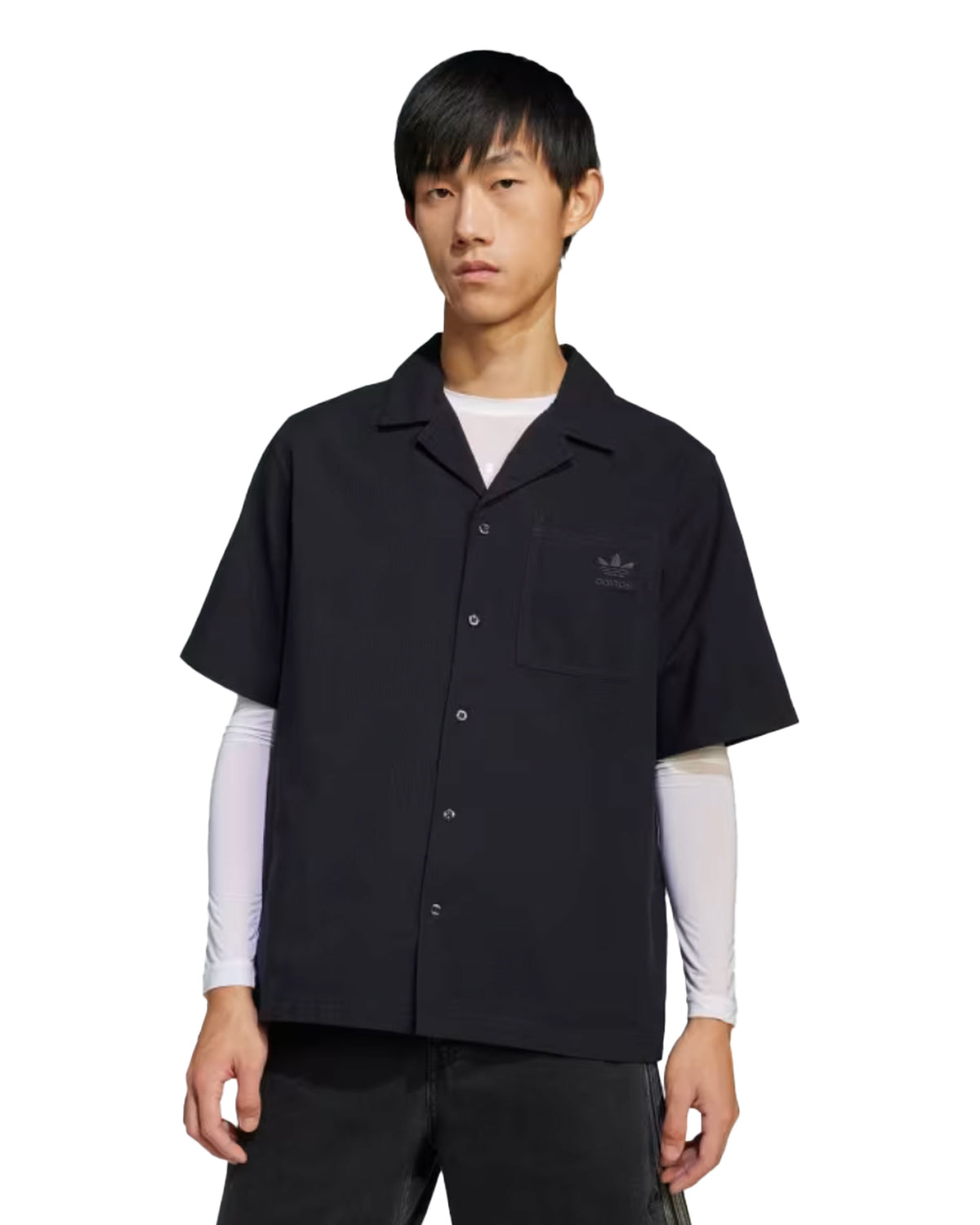 Camicia Uomo Adidas Ess Black