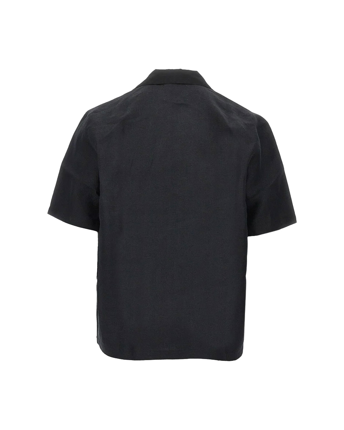 Camicia Uomo Nylon Linnen Shirt Black