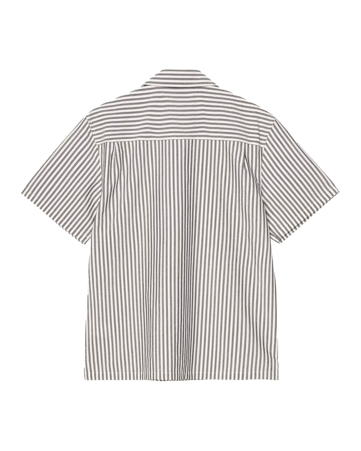 Camicia Uomo Carhartt Wip Leavel Stripe Nero Bianco