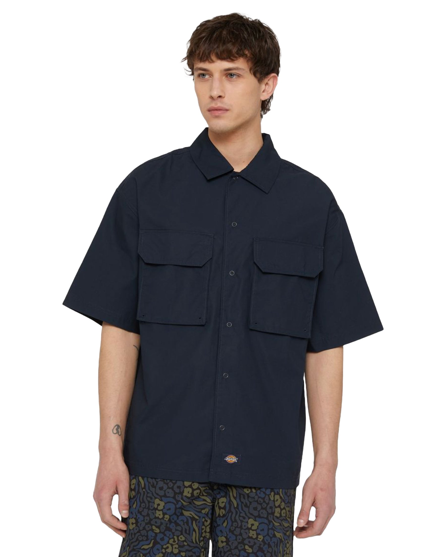 Camicia Uomo Dickies Fishersville Shirt Dark Navy