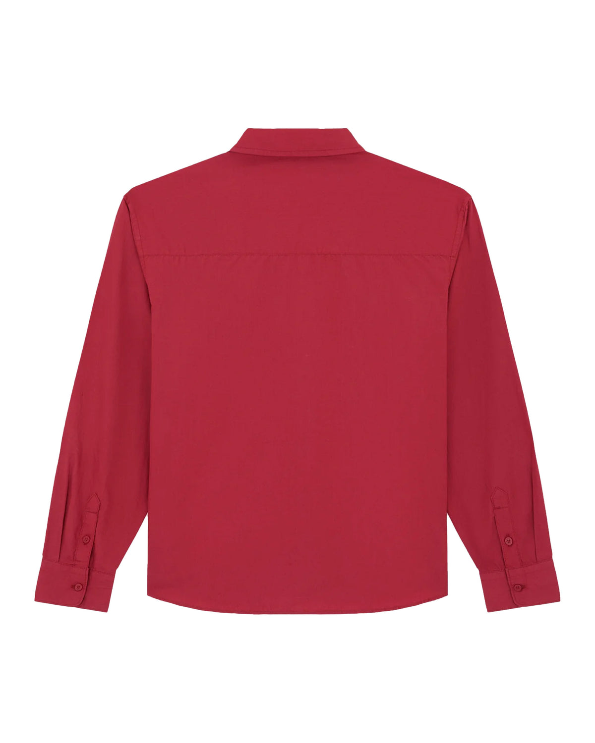 Camicia Uomo Supima Work Shirt Ls Garnet Rosso