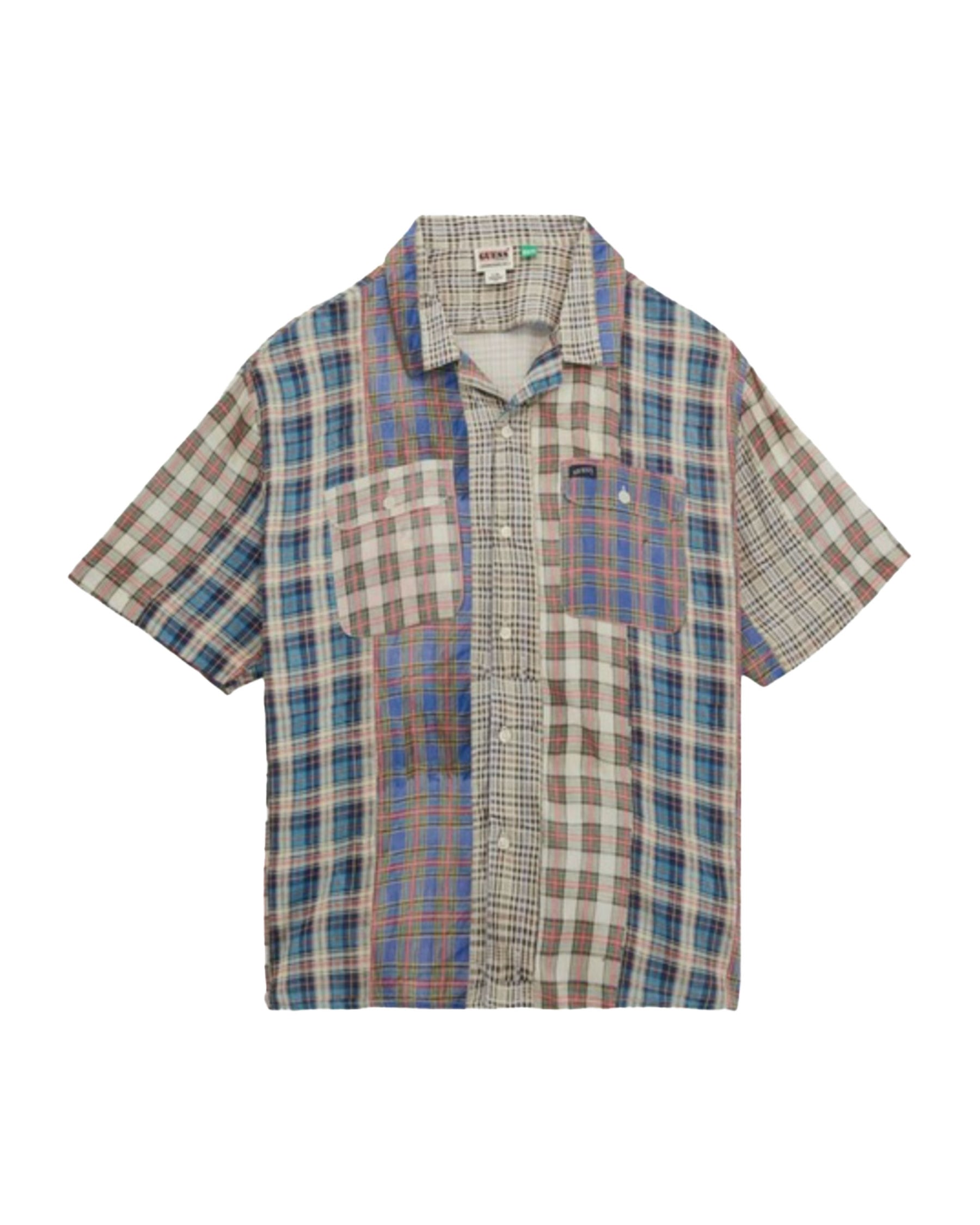 Man Shirt Guess Originals Printed Plaid